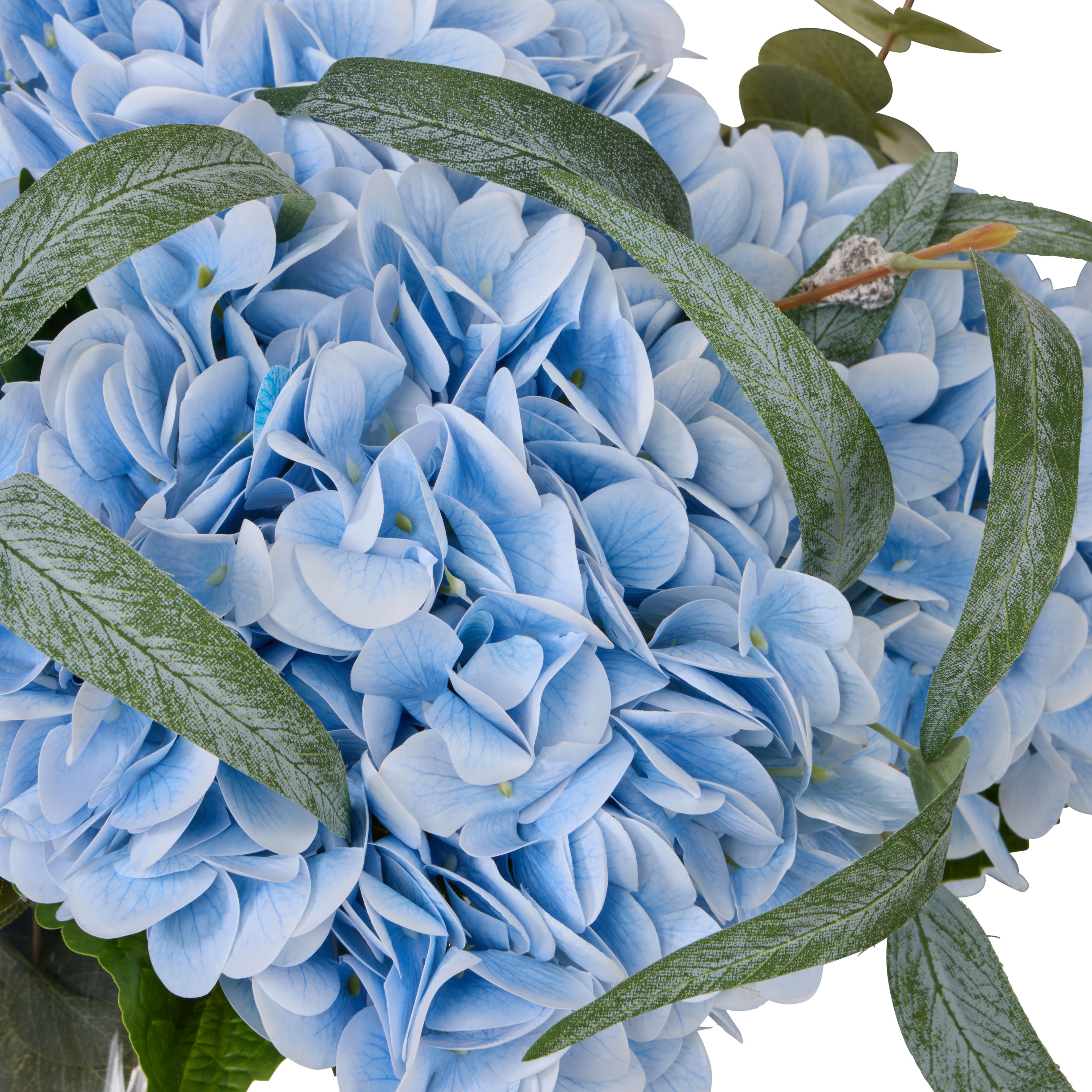 Faux Hydrangea Native Mix - Bowl | Blue - 35cm