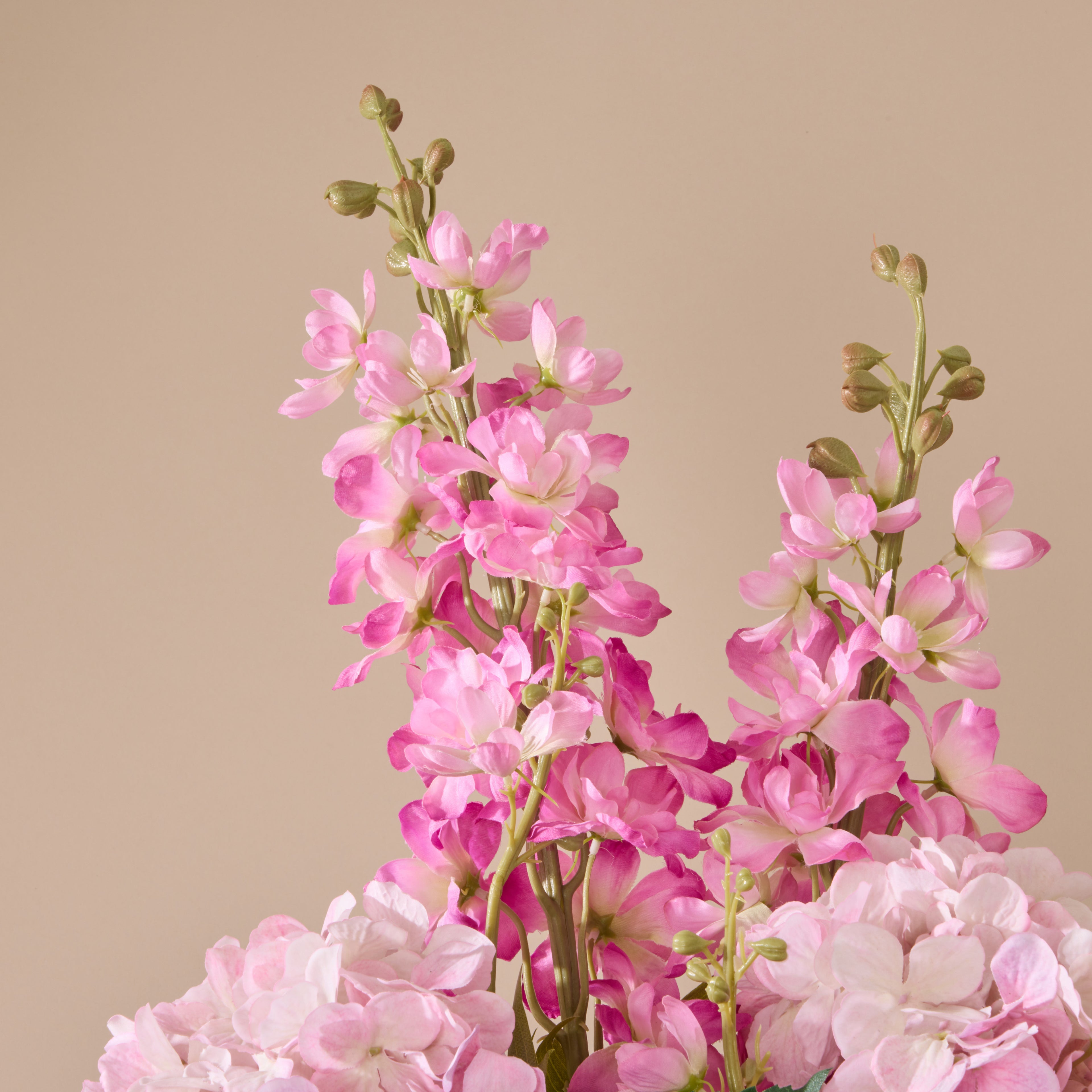 Faux Delphinium Mix - Alana Vase | Pink - 73cm