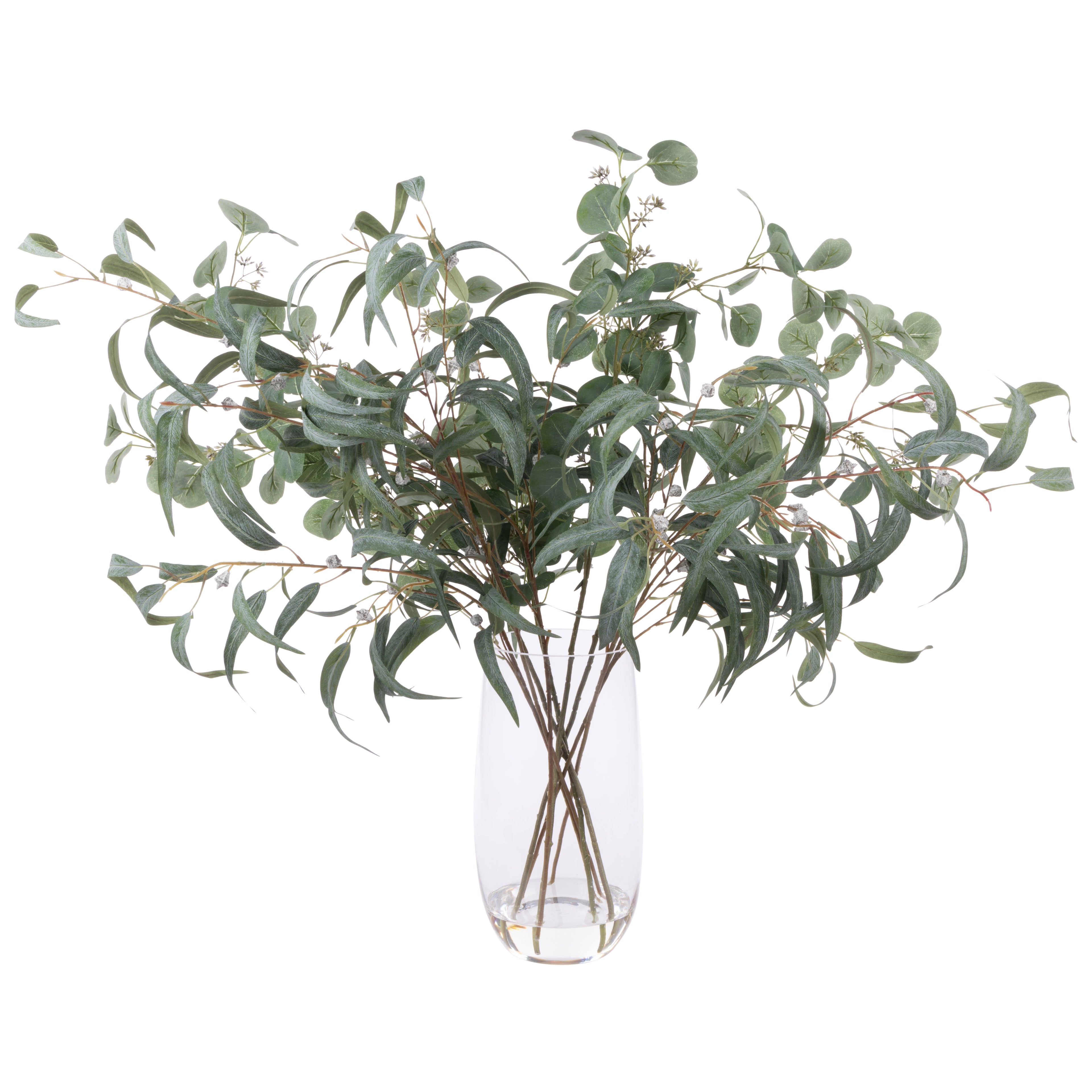 Faux Eucalyptus Mix - Cindy Vase | Green - 93cm