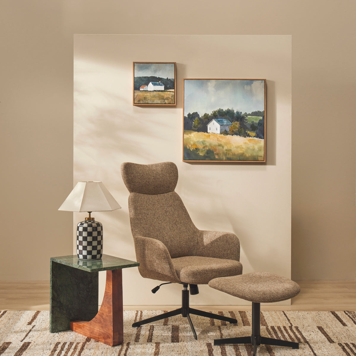 Academy Haynes Table Lamp Multi-Coloured