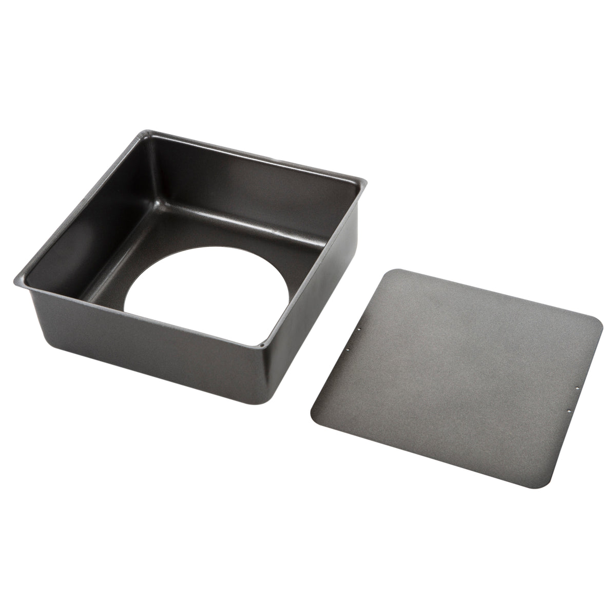 MasterPro Non-Stick Loose Base Square Deep Cake Pan Black