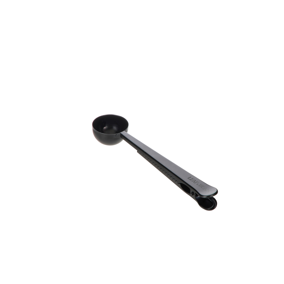 Leaf & Bean Coffee & Tea Scoop With Clip Black