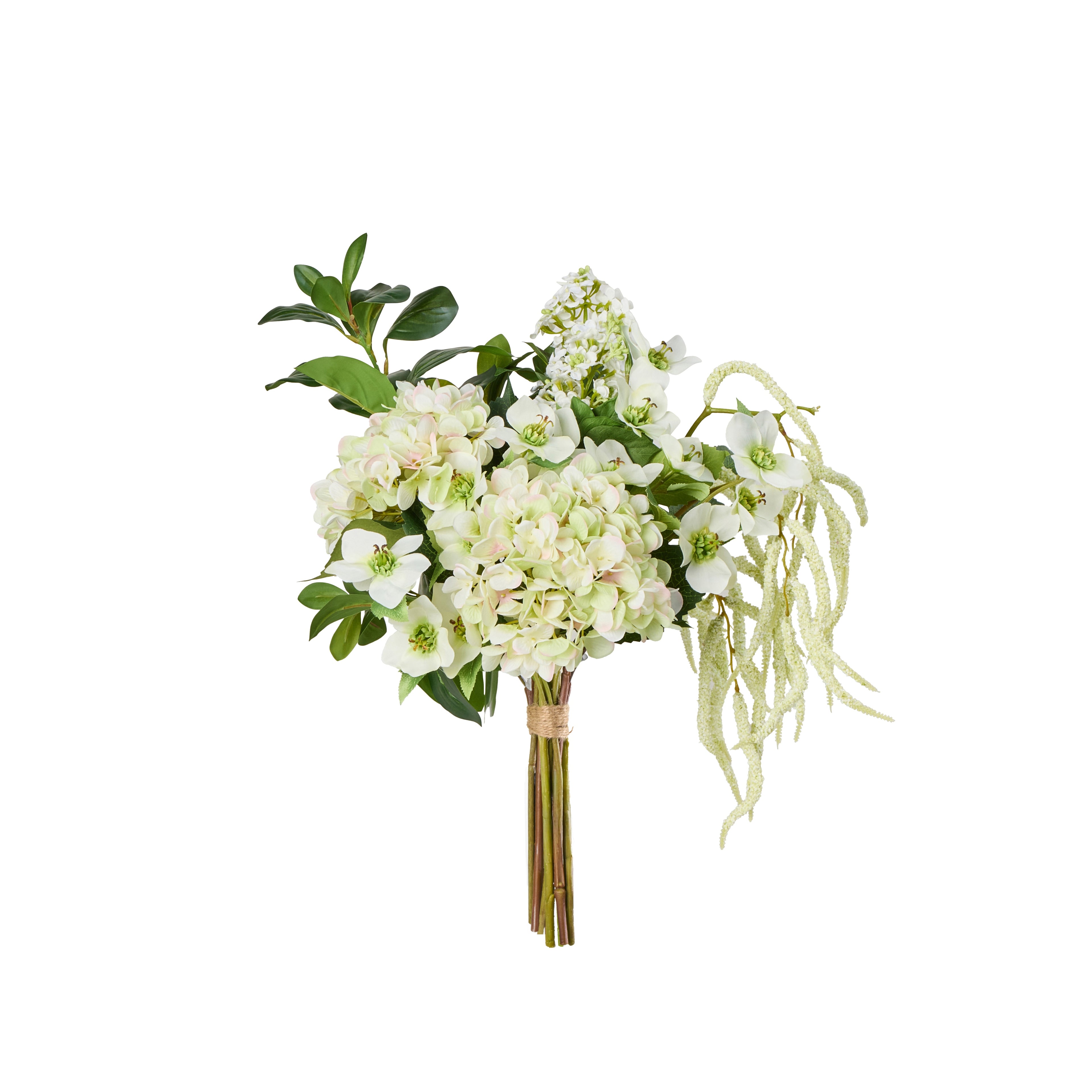 Faux Helleborus Hydrangea Bouquet | Cream - 88cm