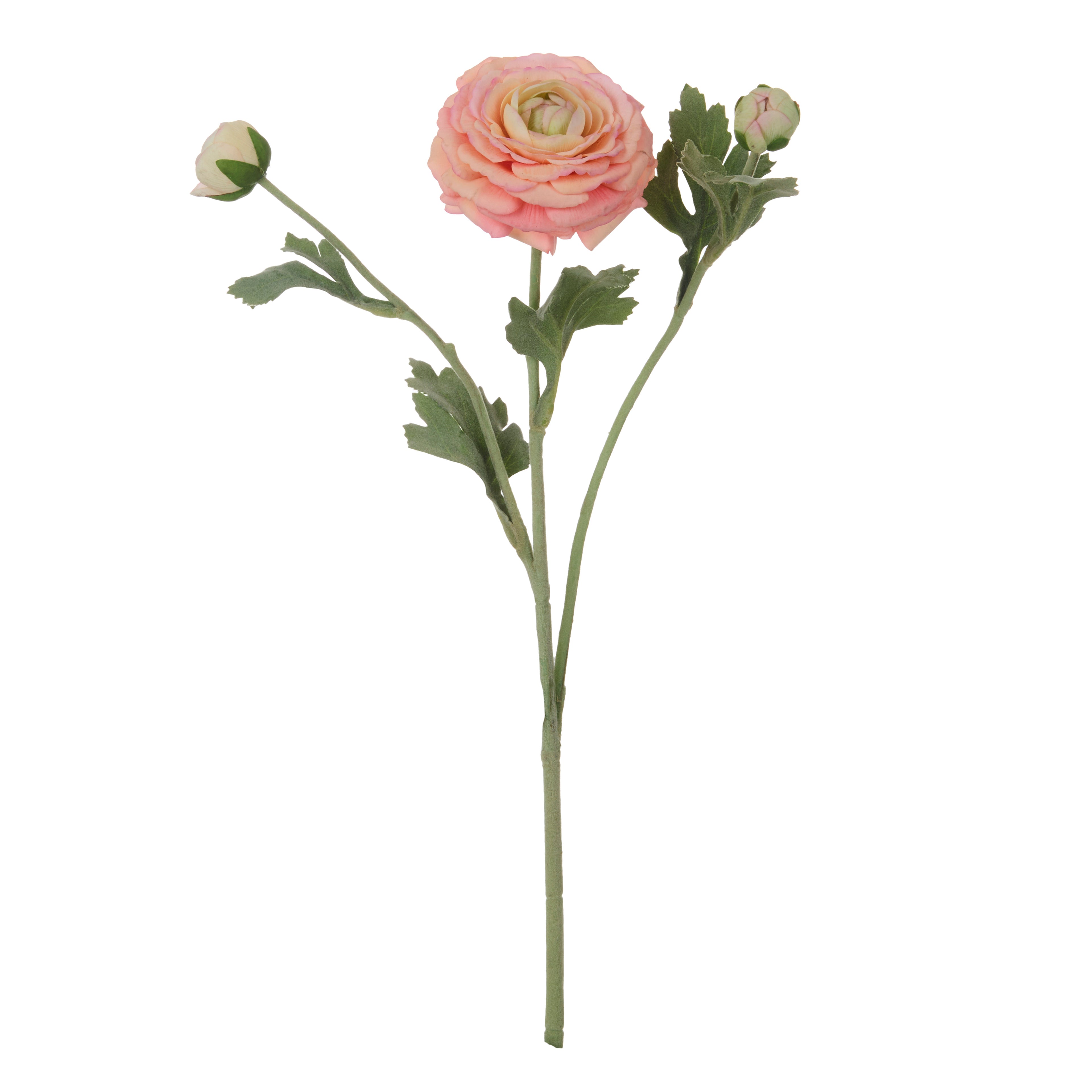 Faux Real Touch Ranunculus Spray | Orange - 60cm