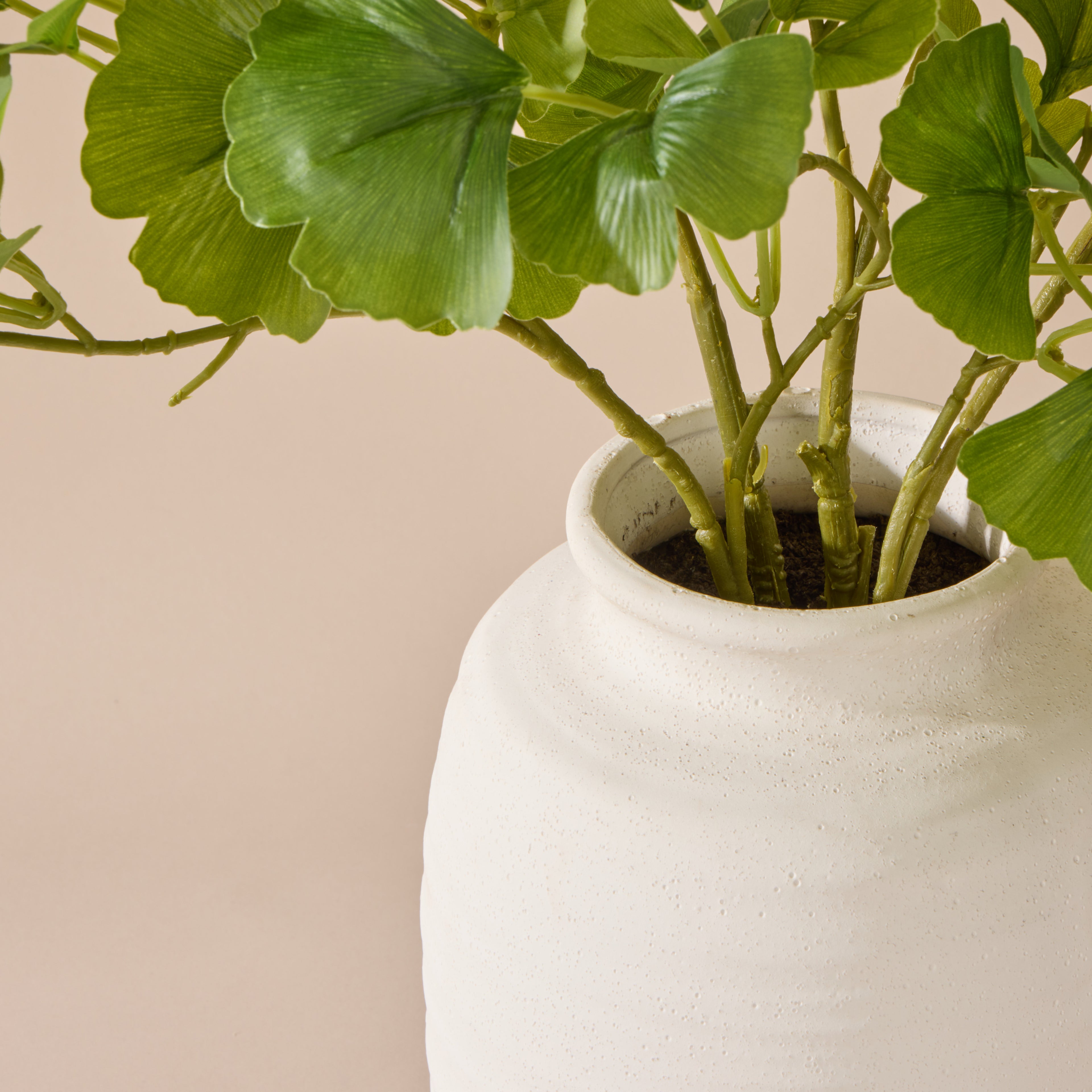 Faux Gingko Mix - Neven Vase | Green - 73cm