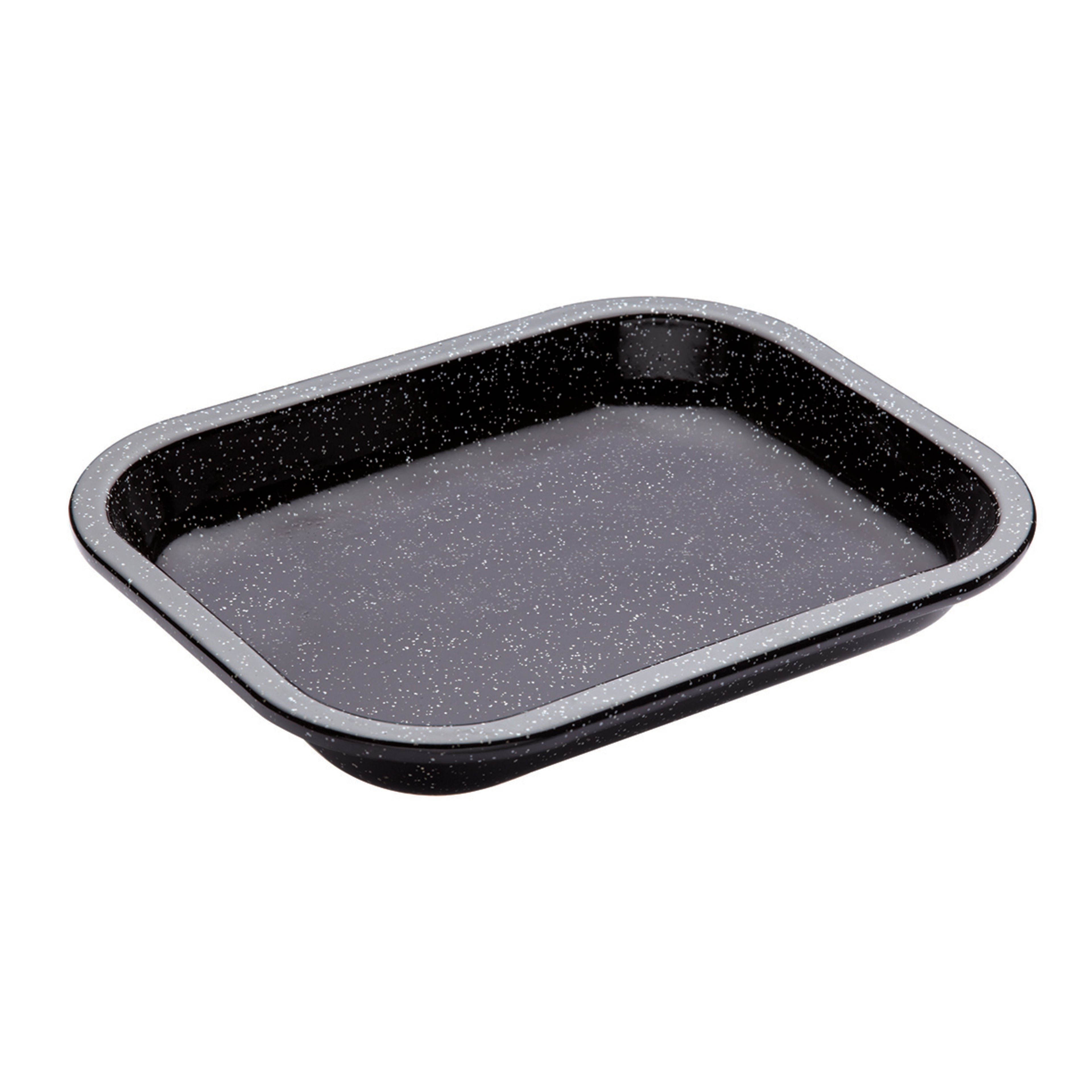 MasterPro Professional Vitreous Enamel Roasting Tray Black