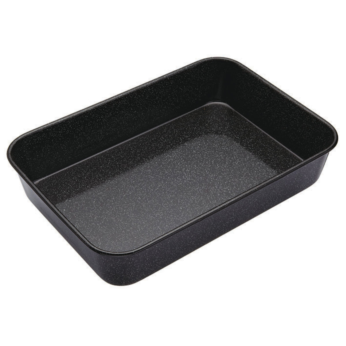 MasterPro Professional Vitreous Enamel Roasting Pan Black
