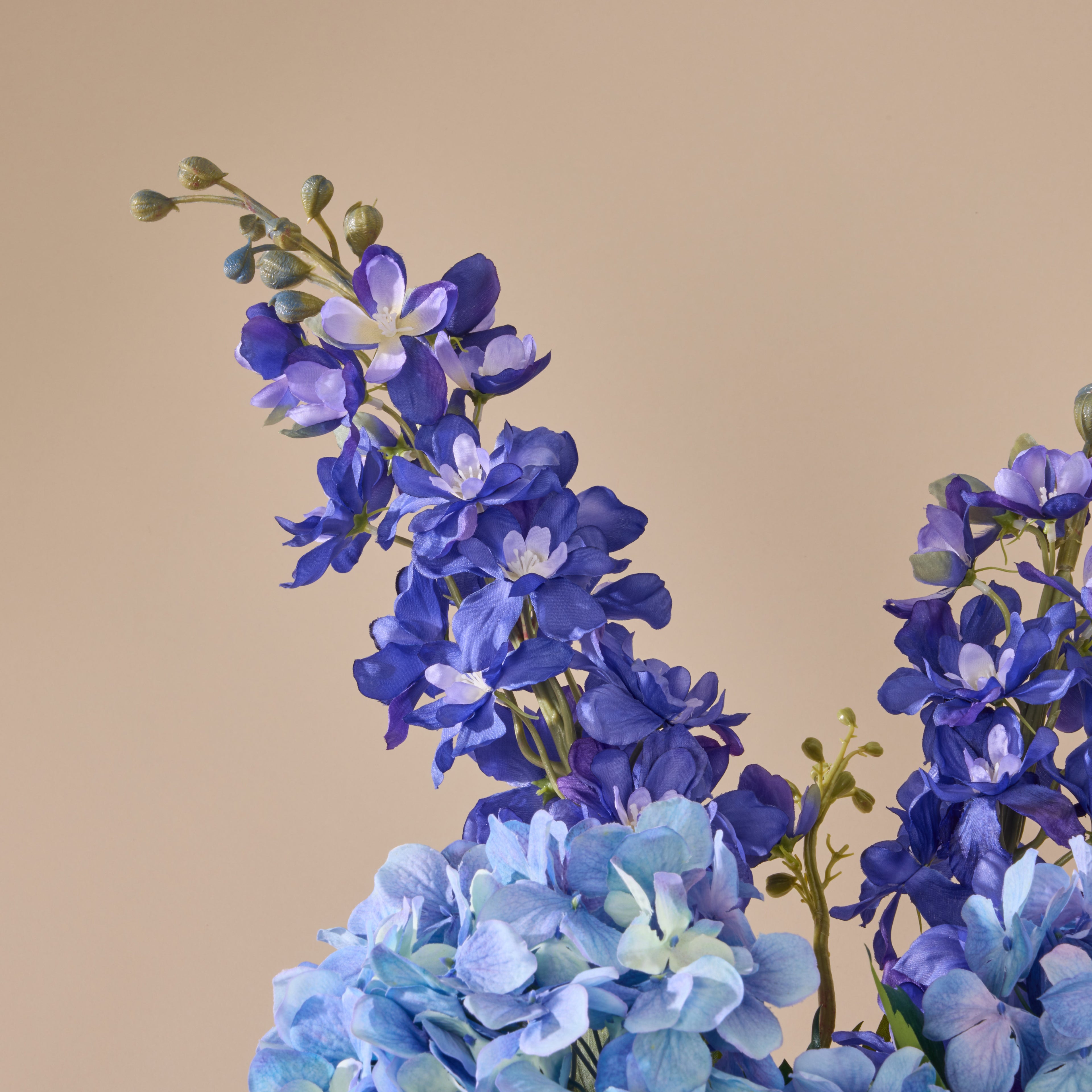 Faux Delphinium Mix - Alana Vase | Blue - 73cm