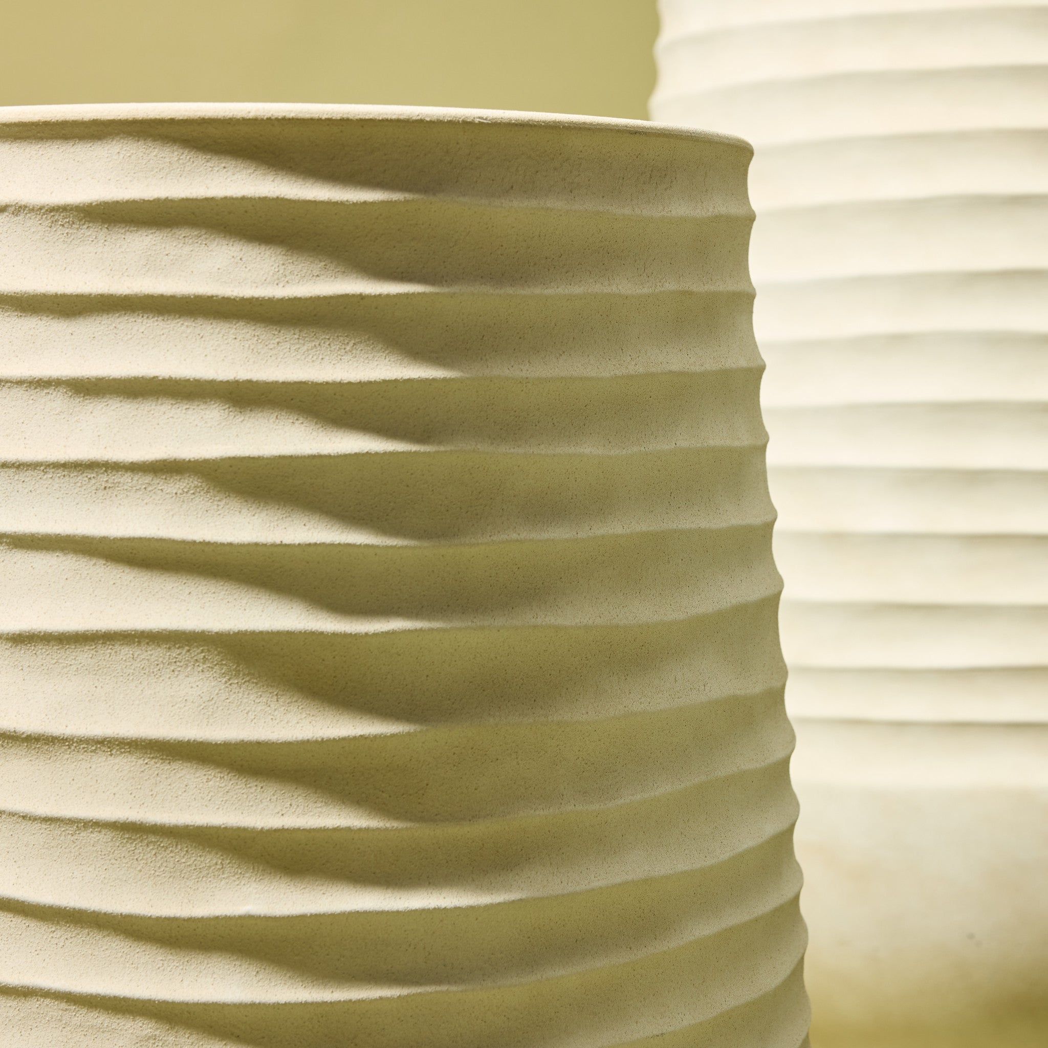 Ryker Tall Stonelite Planter - Set of 2 | Beige