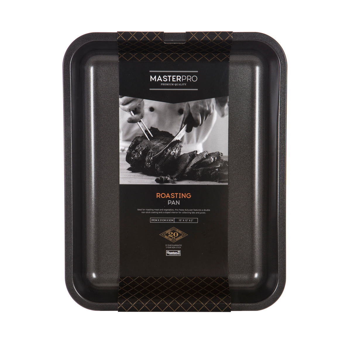 MasterPro Non-Stick Roasting Pan Black