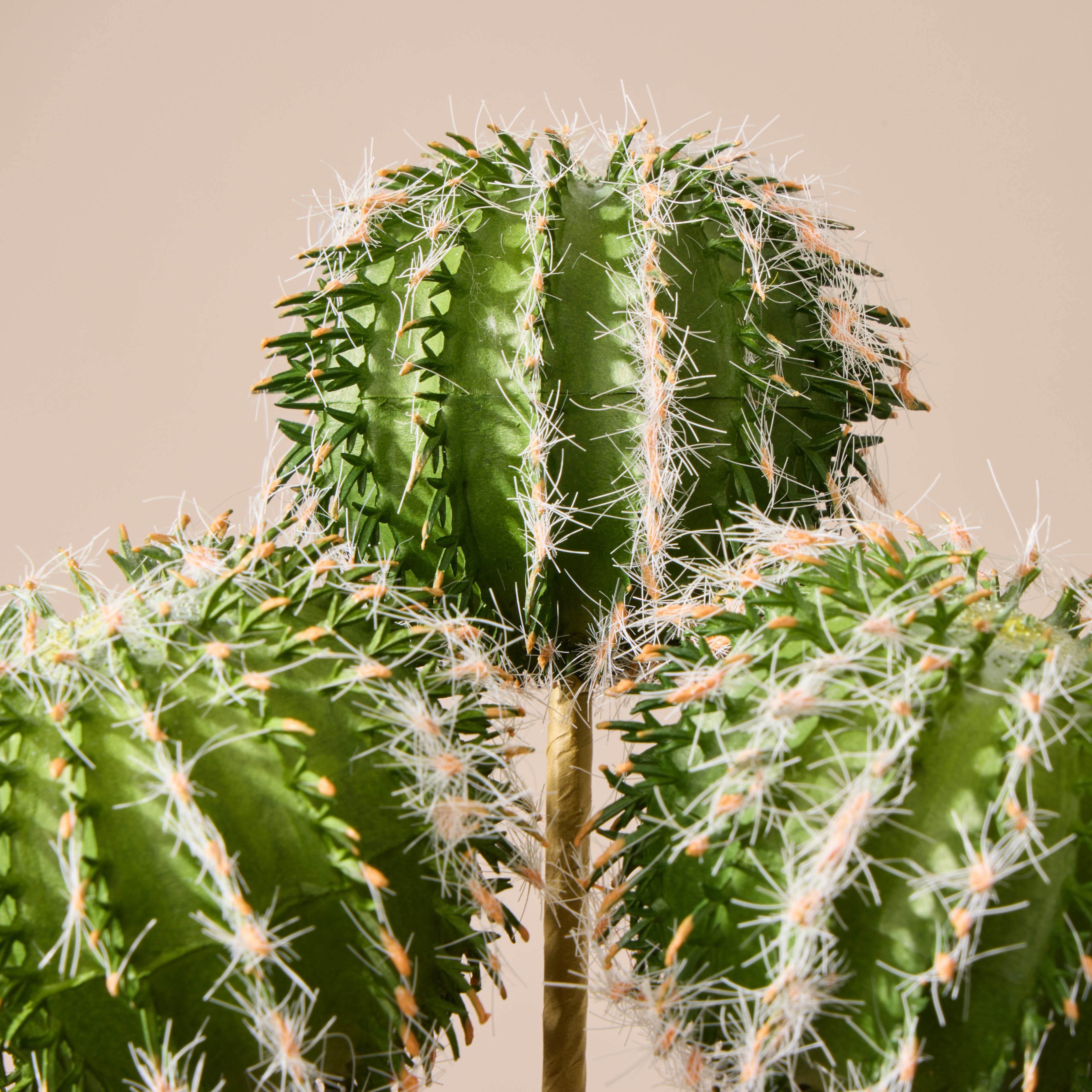 Faux Barrel Cactus Spray | Green - 27cm