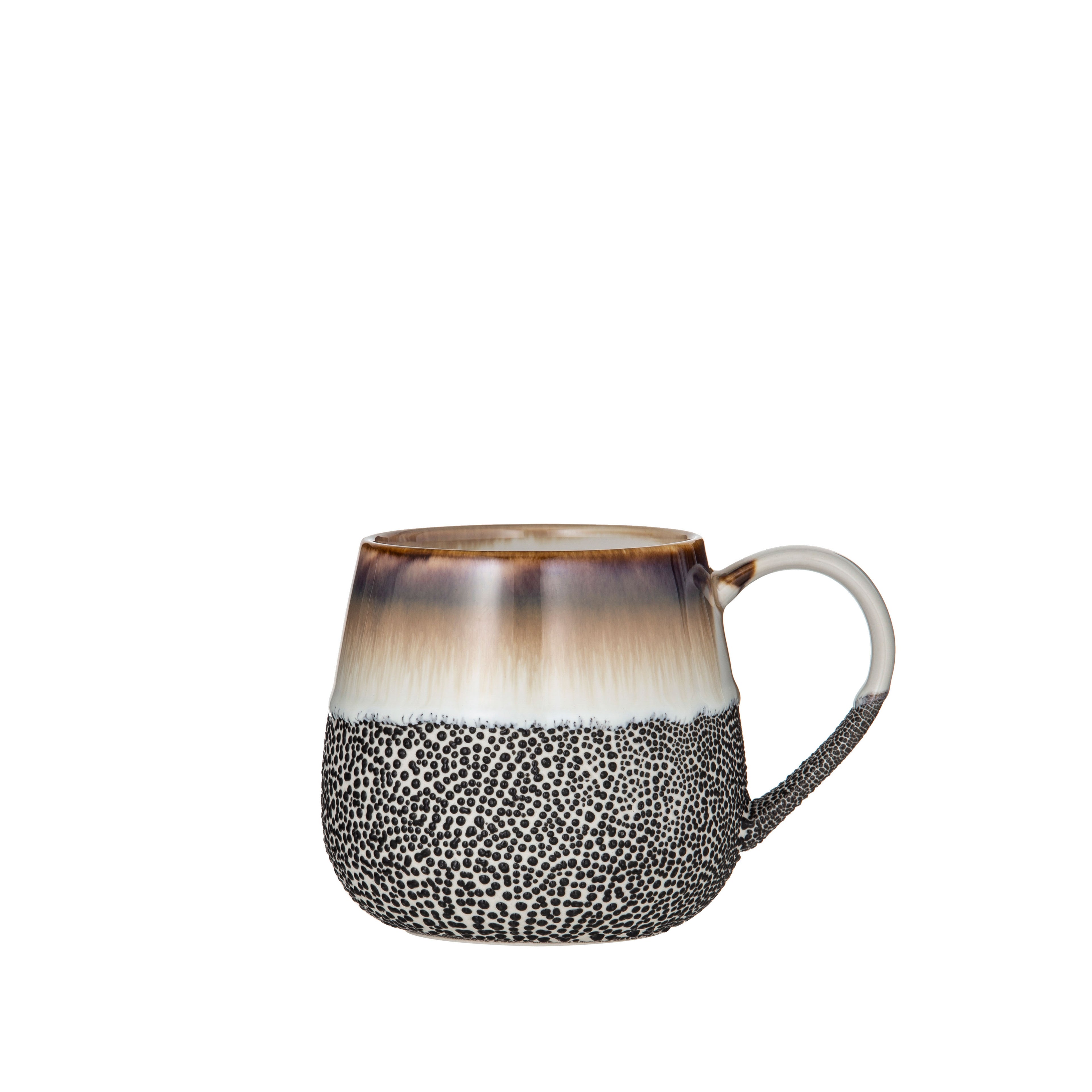 Leaf & Bean Reactive Glaze Mug Mocha
