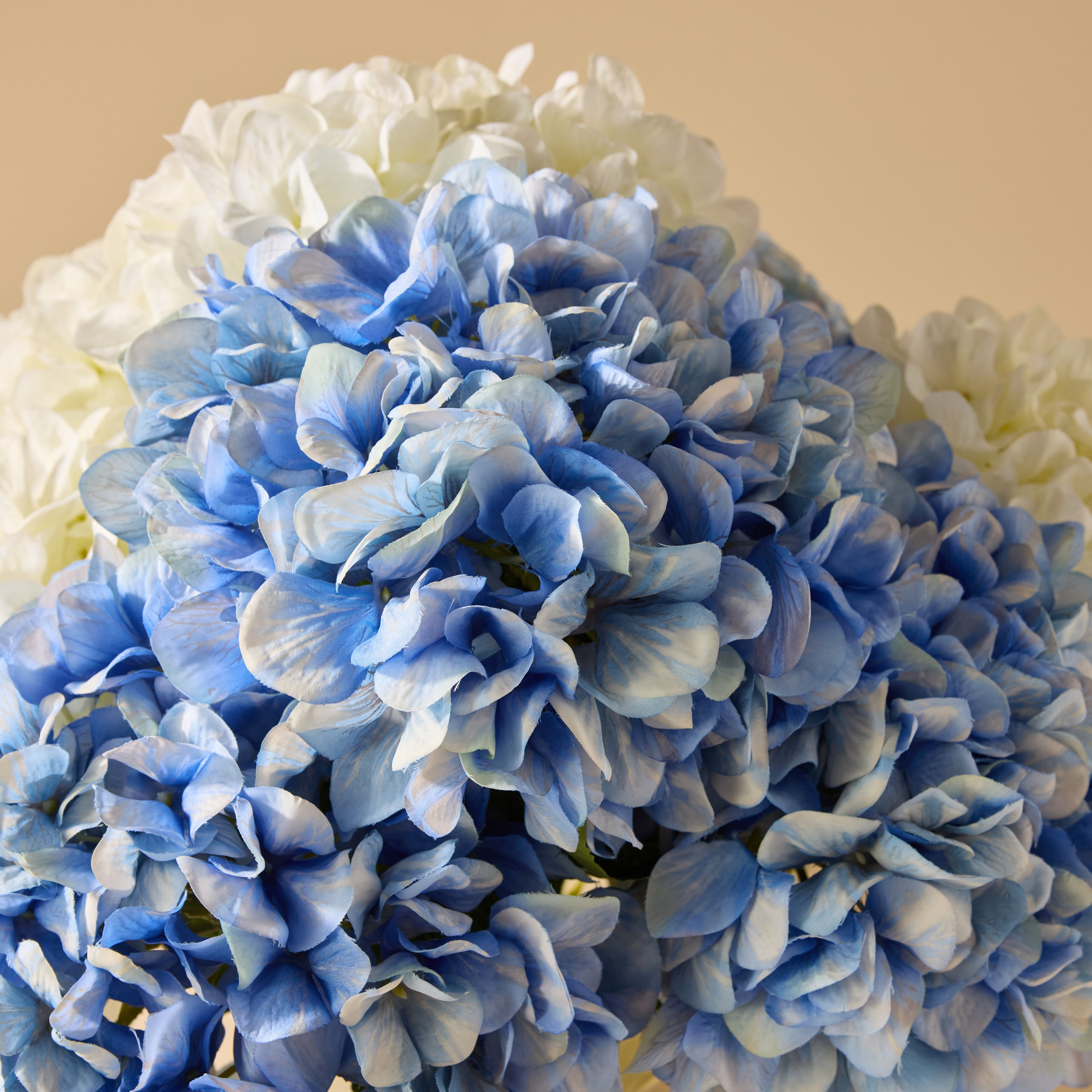 Faux Hydrangea Mix - Dahlia Bowl | Blue & White - 38cm