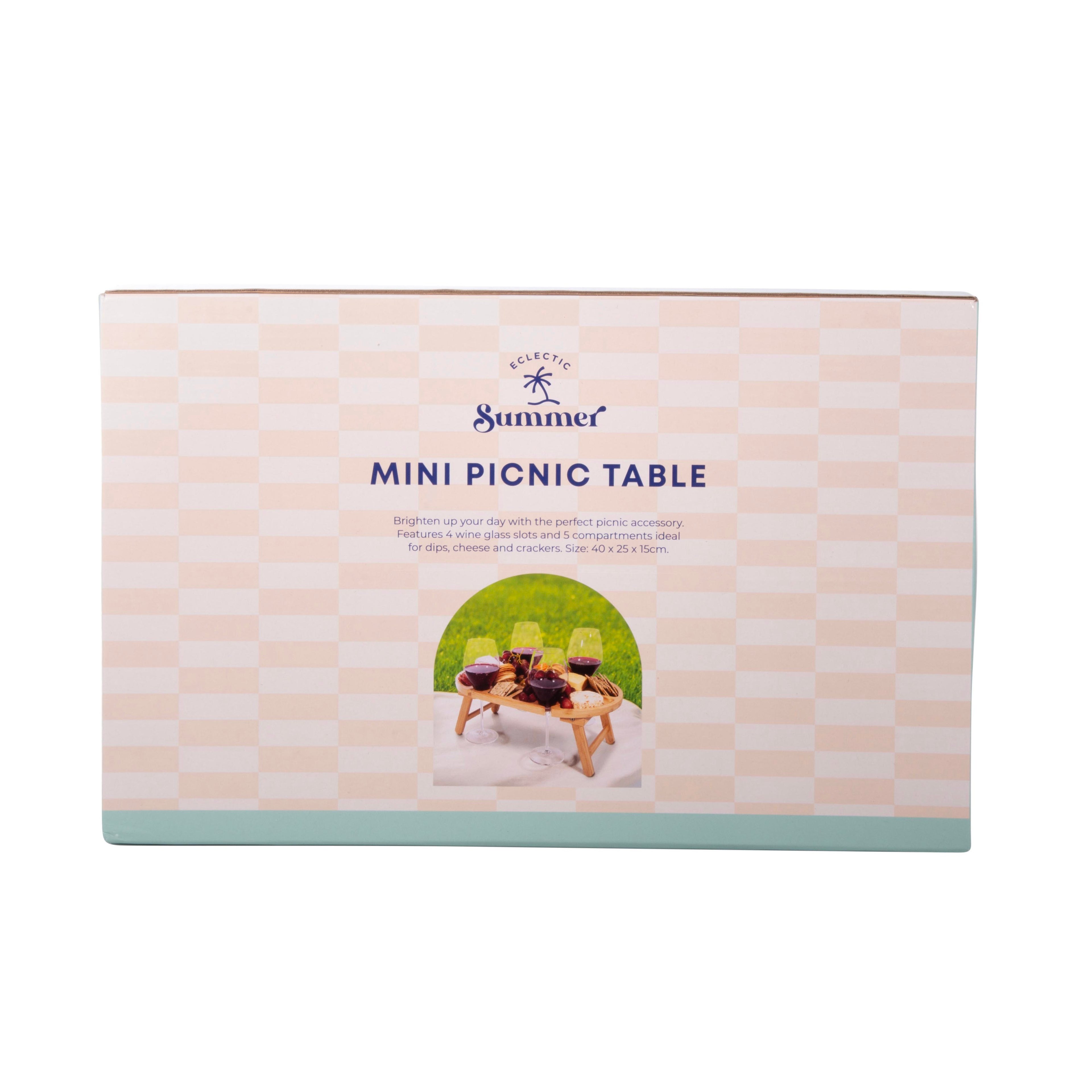 isGift Eclectic Summer - Mini Picnic Table Natural