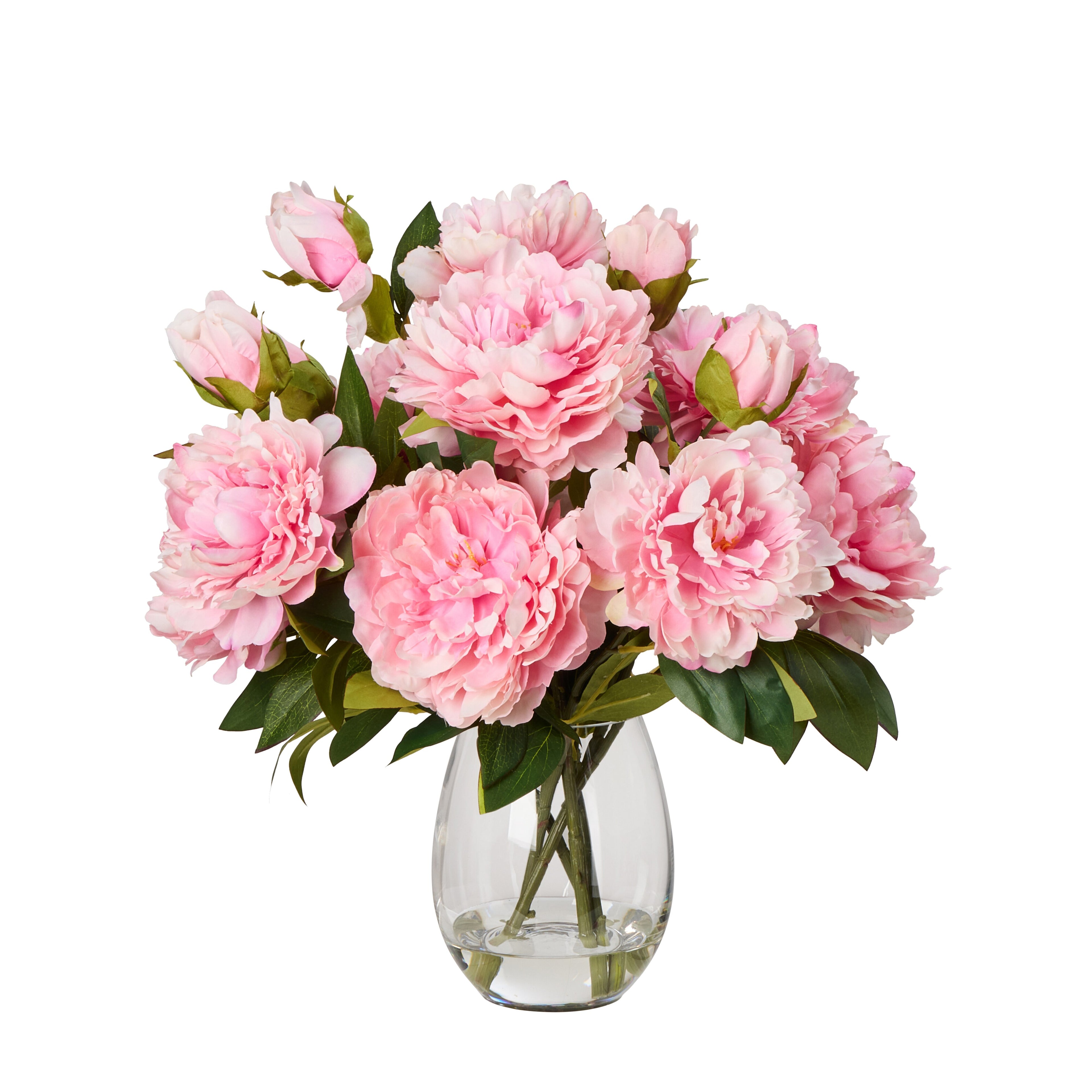 Faux Peony Mix - Claire Vase | Light Pink - 53cm