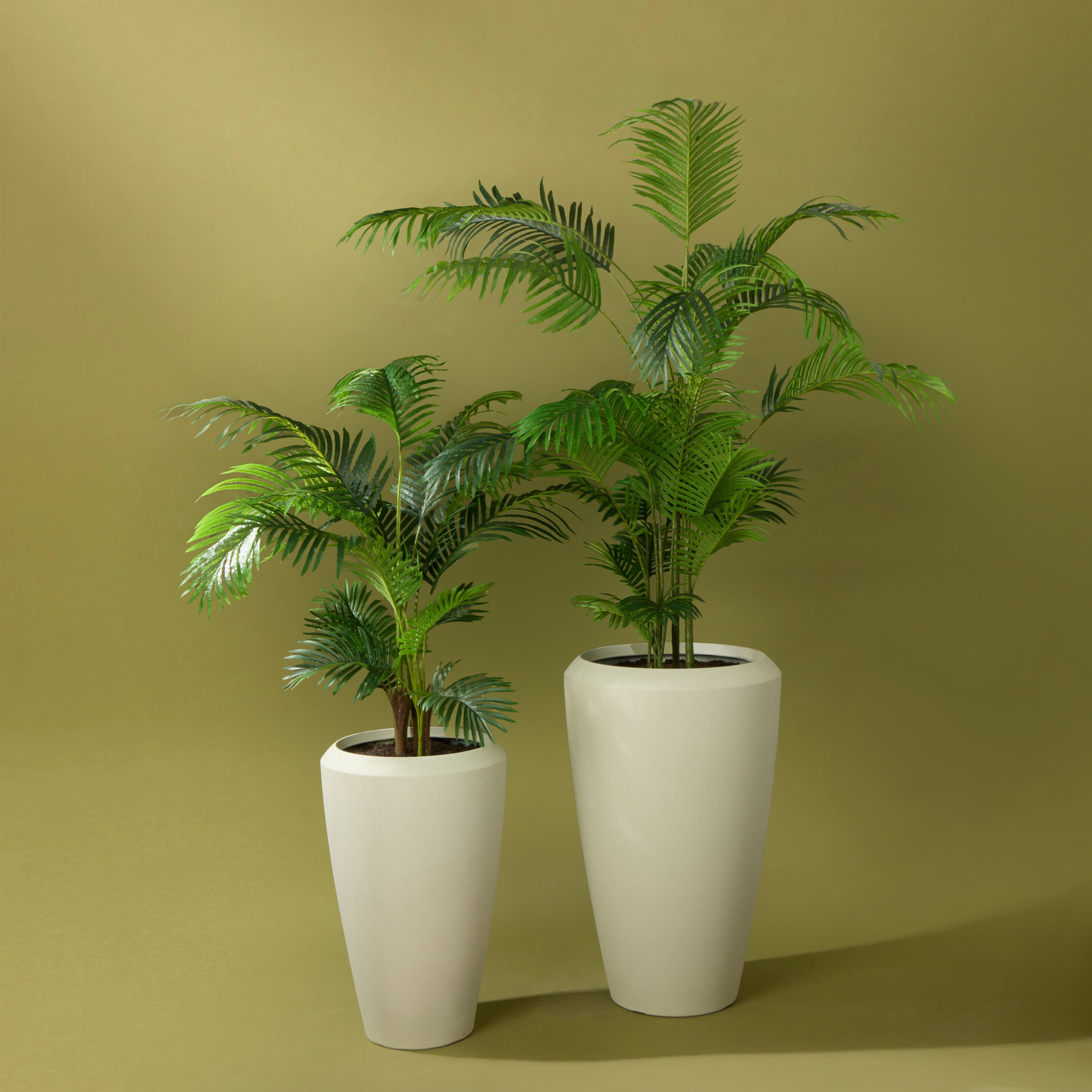 Faux Areca Palm - Vienna Planter Set of 2