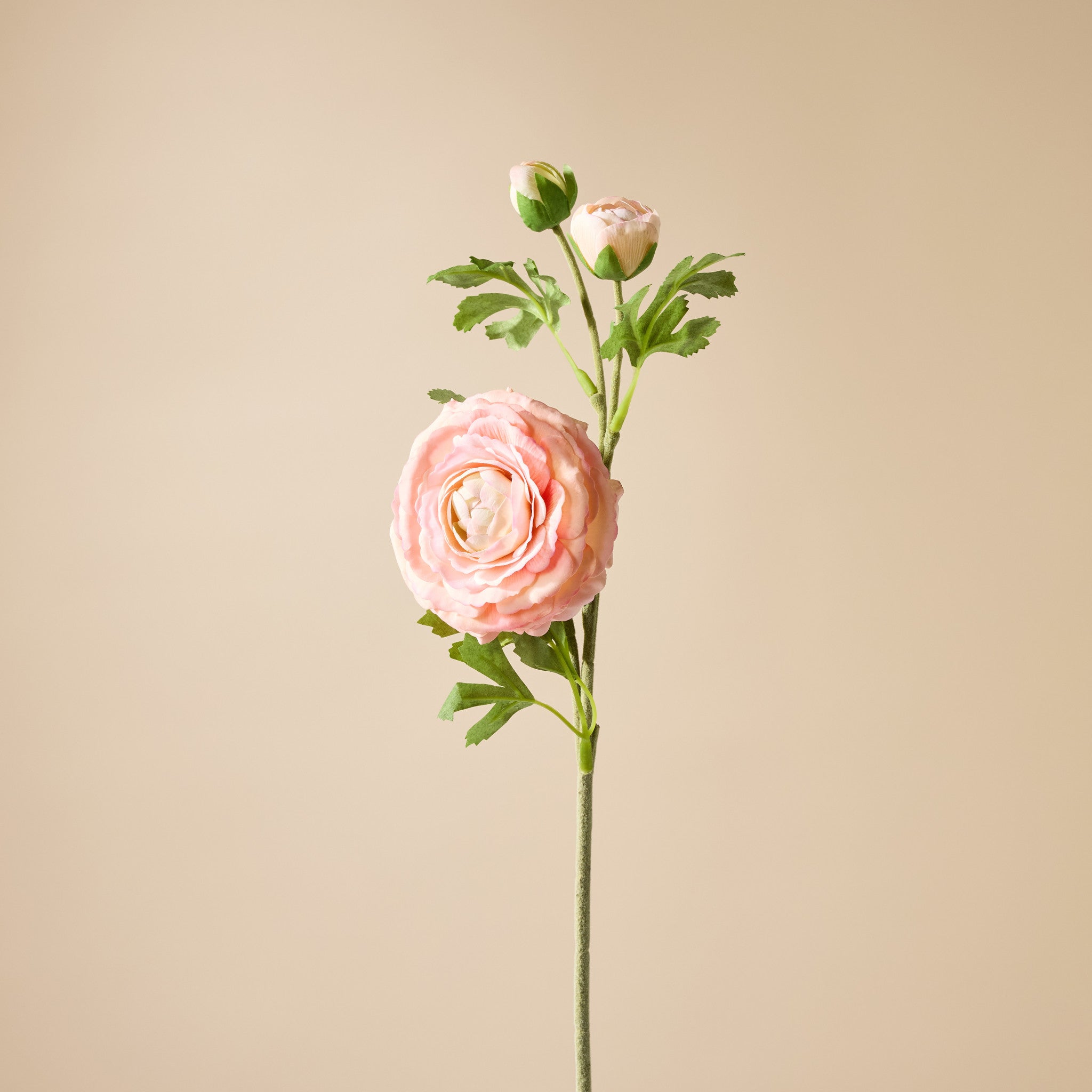 Faux Real Touch Ranunculus Spray | Orange - 60cm