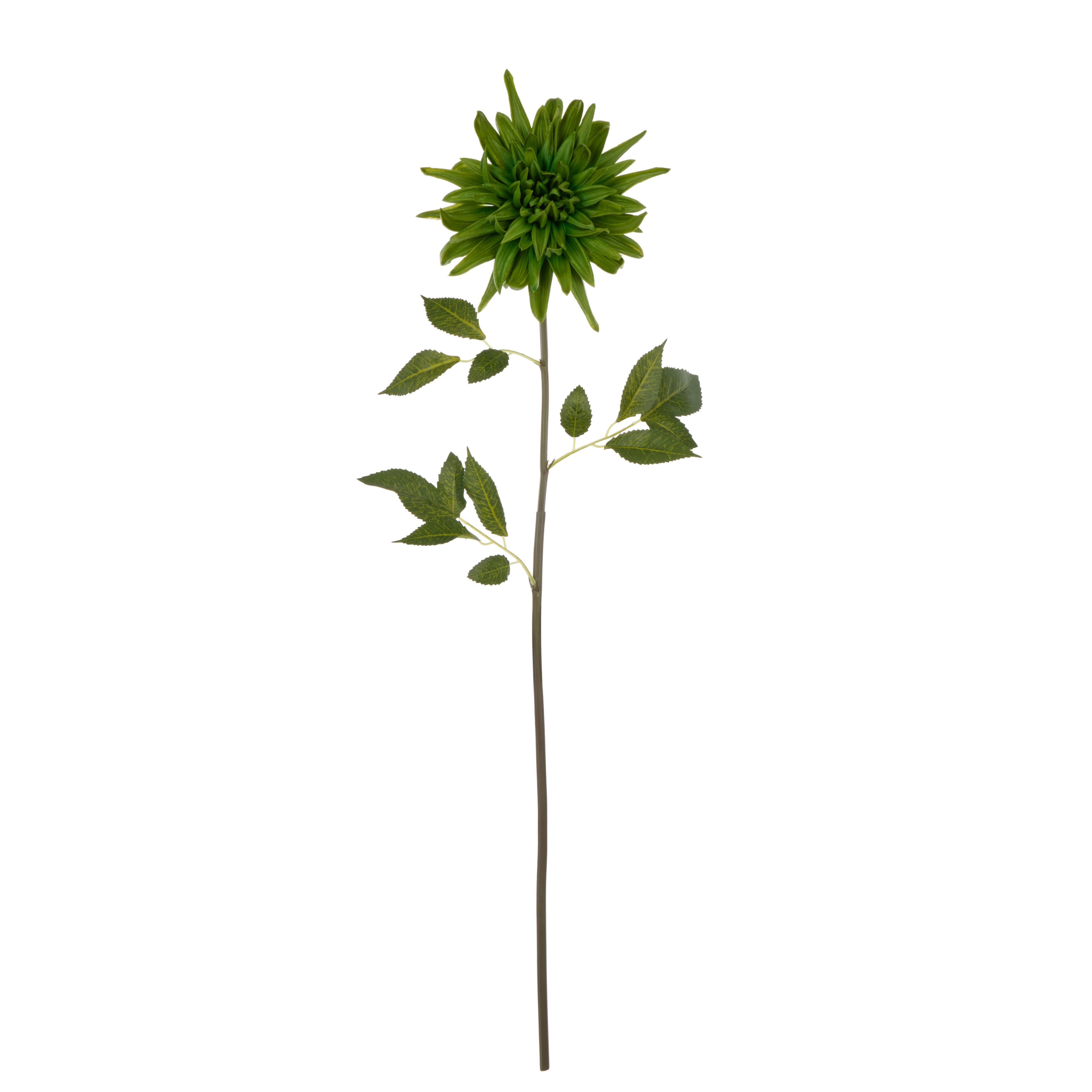 Faux Dahlia Stem | Green - 88cm