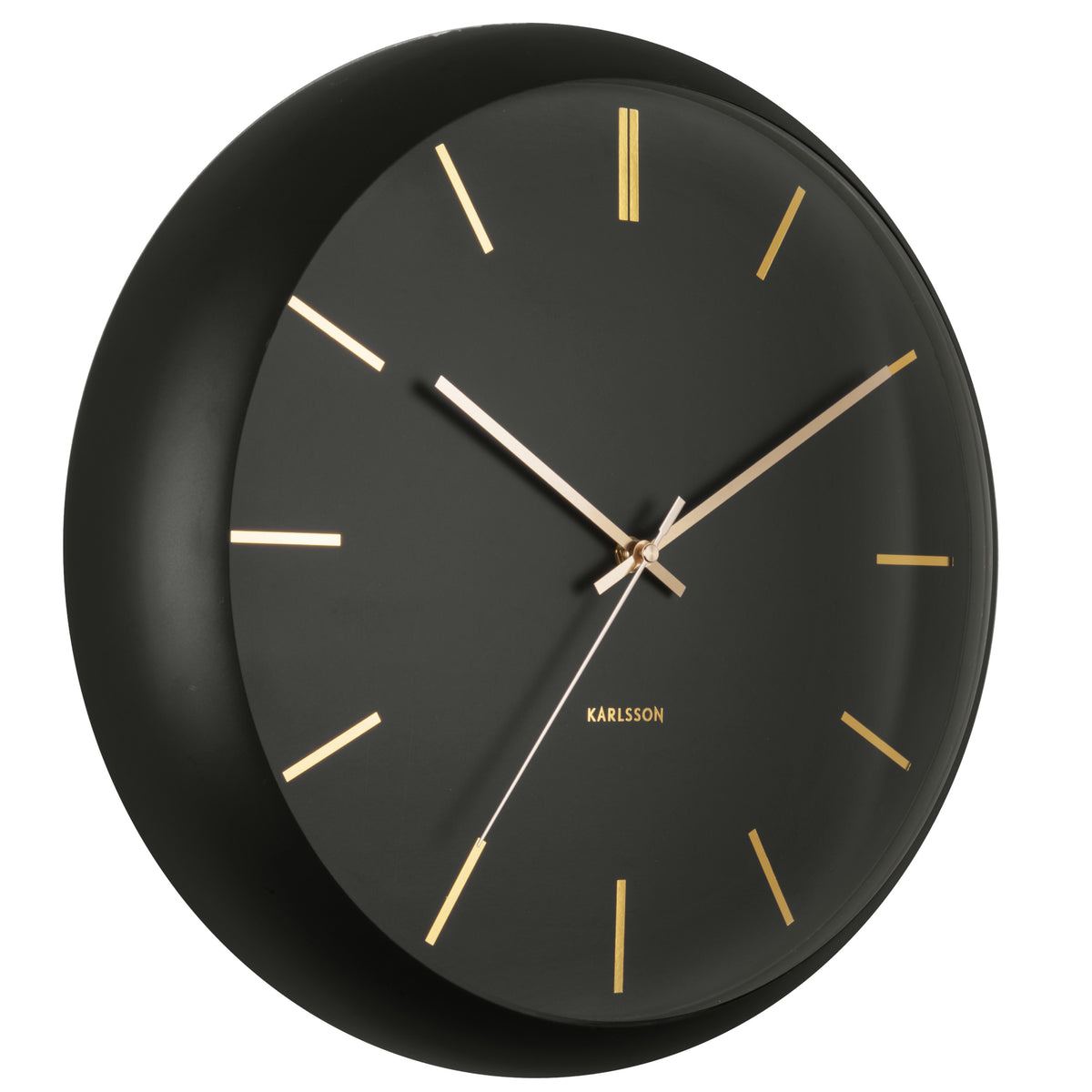 Karlsson Wall Clock Globe Black