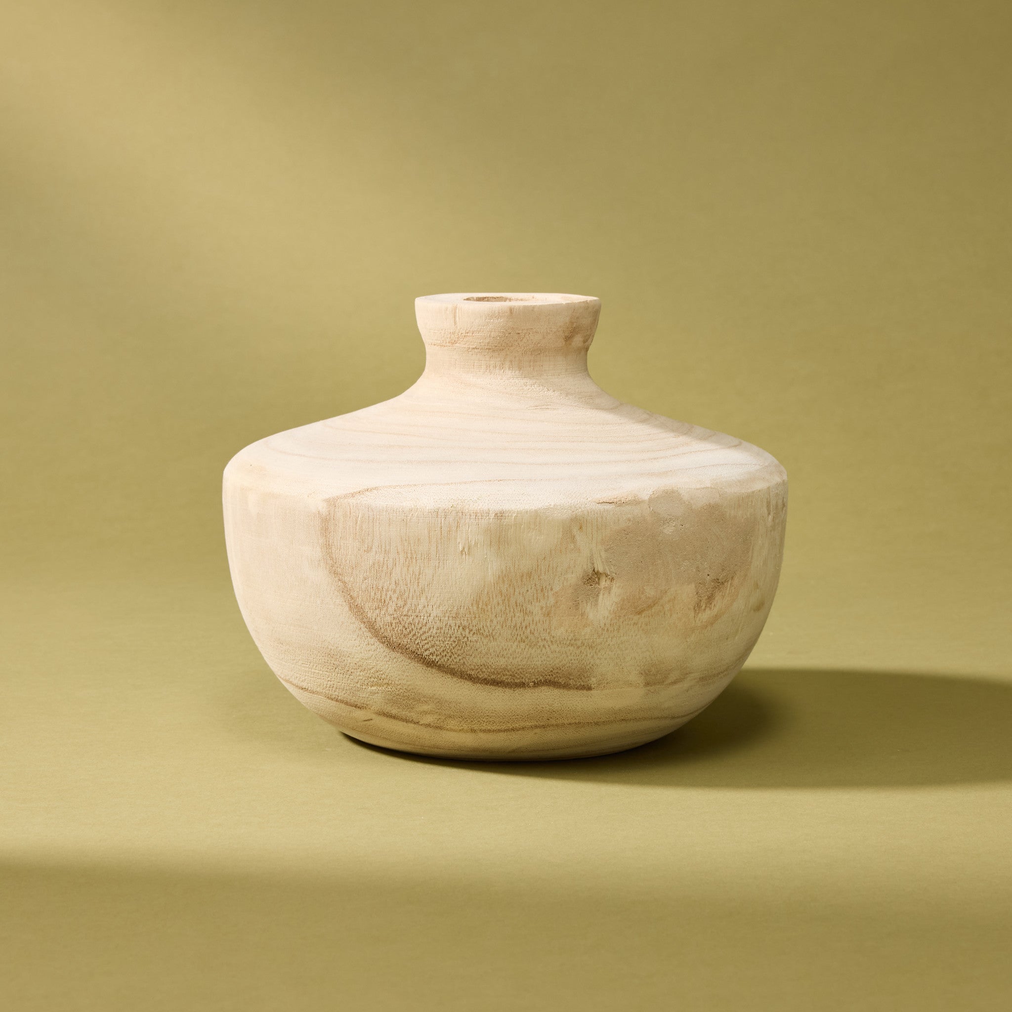 Evie Wooden Vase | 16.5cm