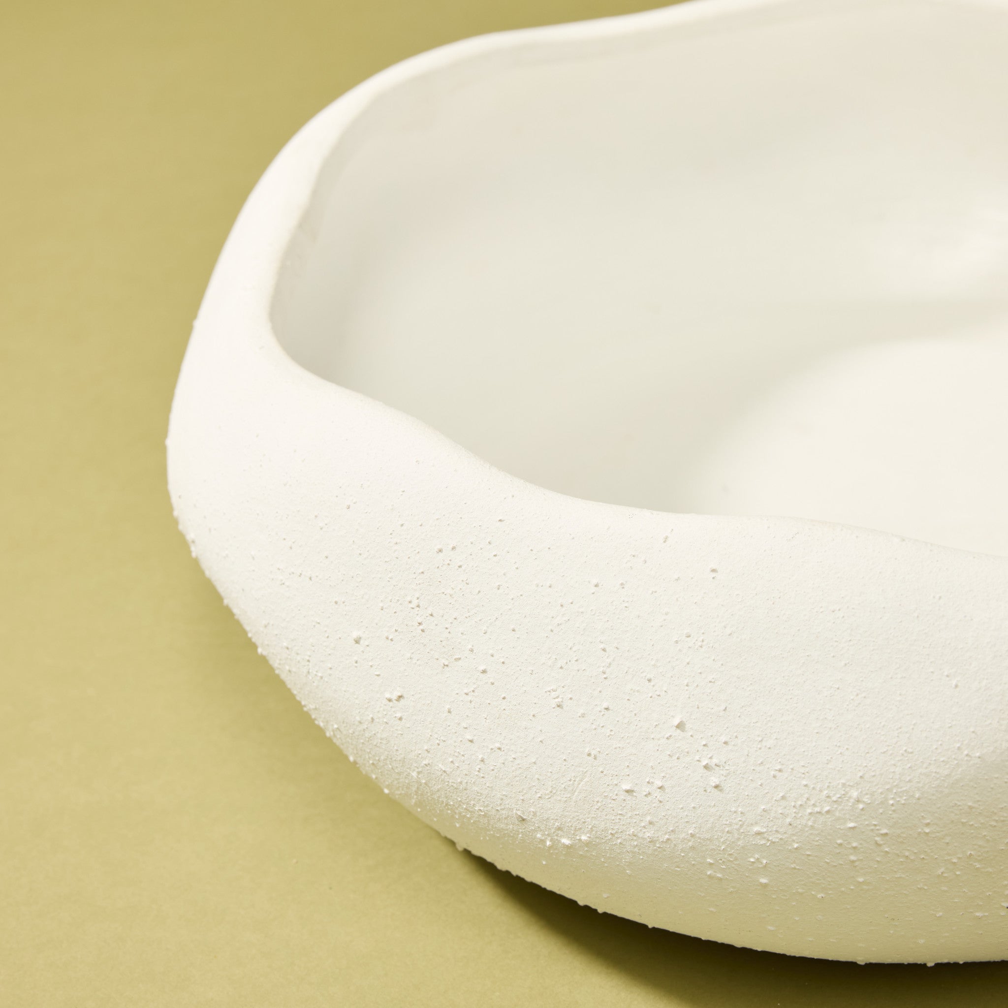 Lyon Organic Bowl Planter | White - 30cm