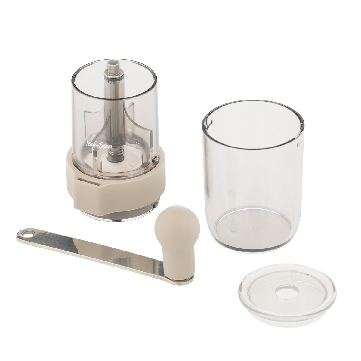 Leaf & Bean Portable Coffee Grinder Taupe