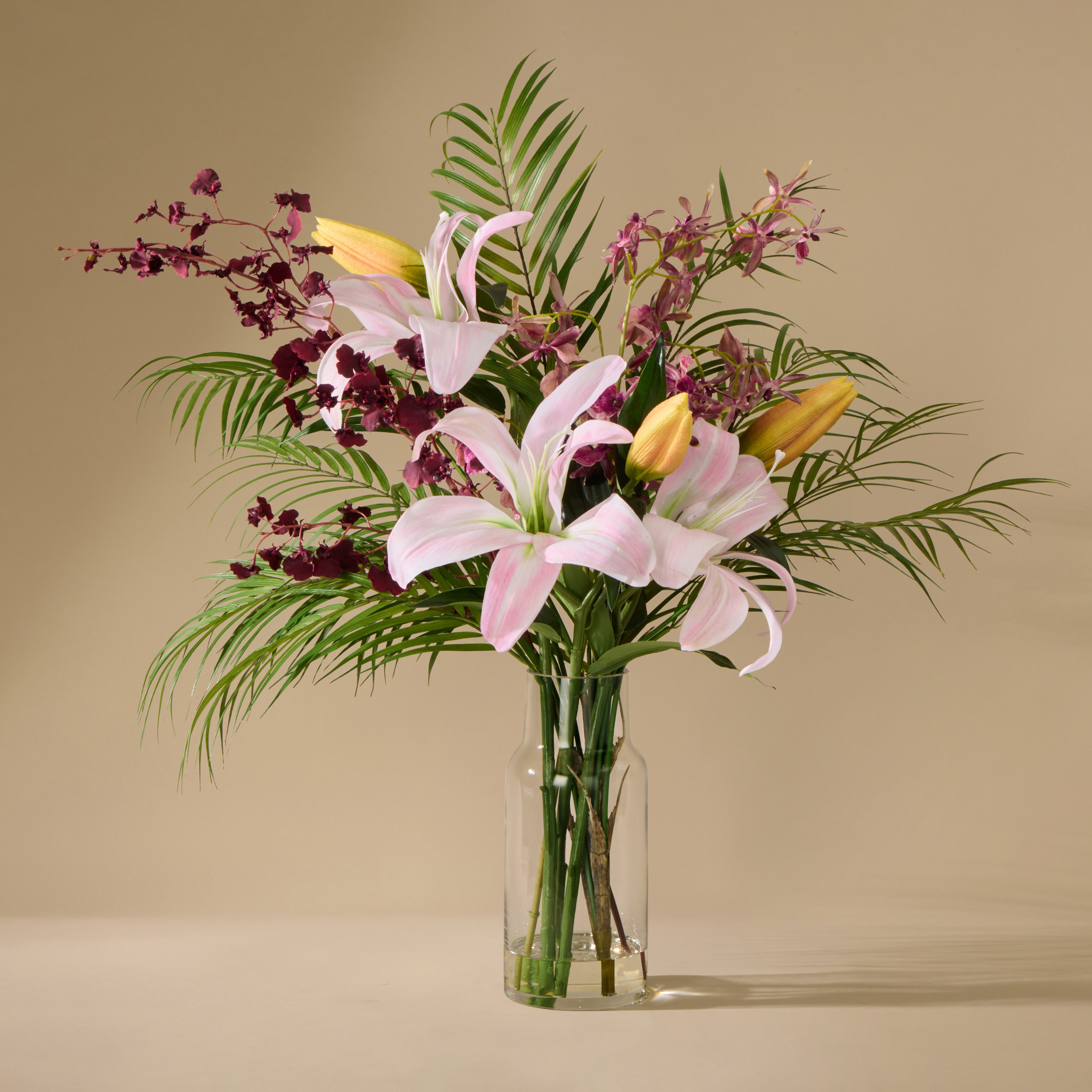 Faux Casa Lily Orchid Mix - Rachel Vase | Pink - 69cm
