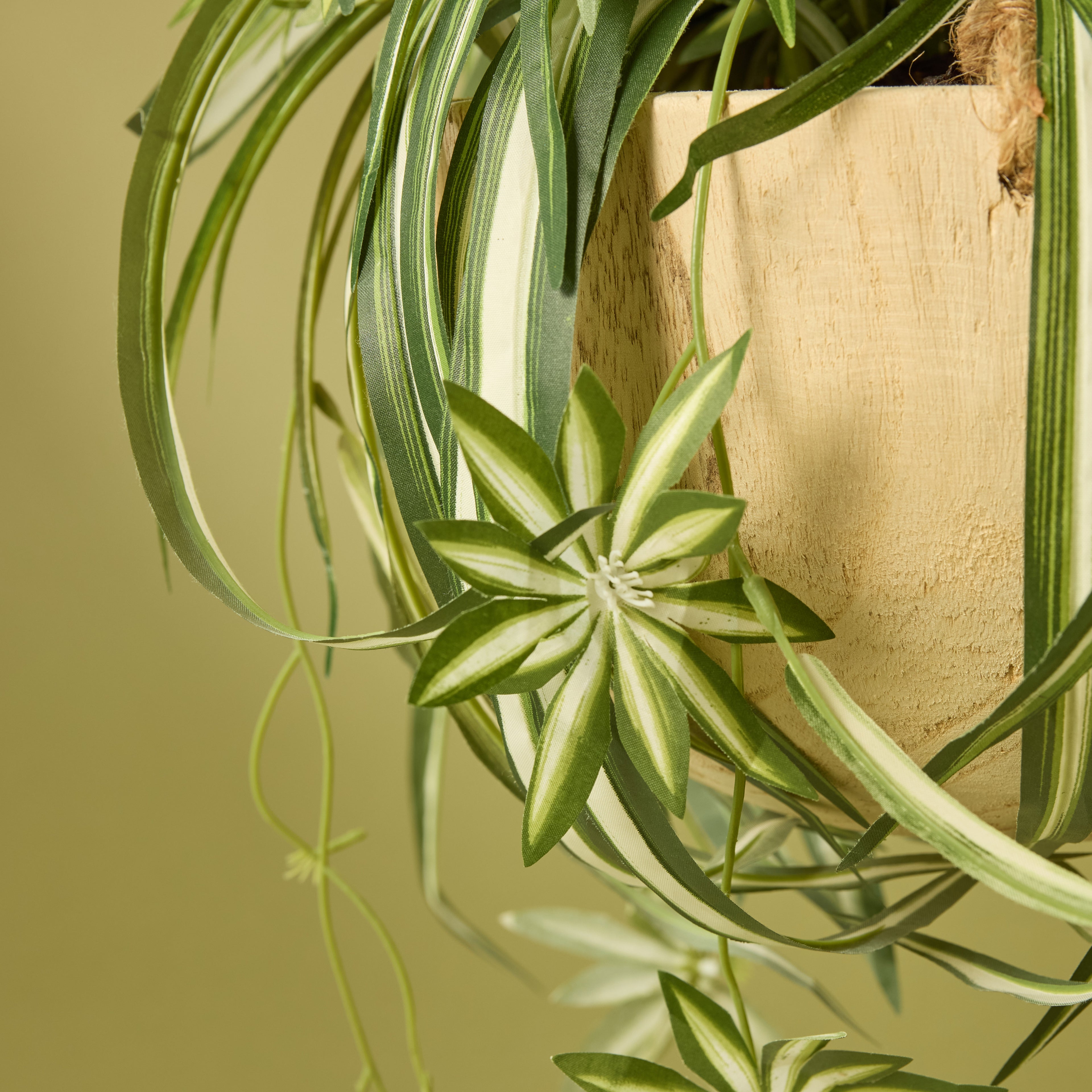 Faux Spider Plant - Dansk Hanging Bowl | 64cm