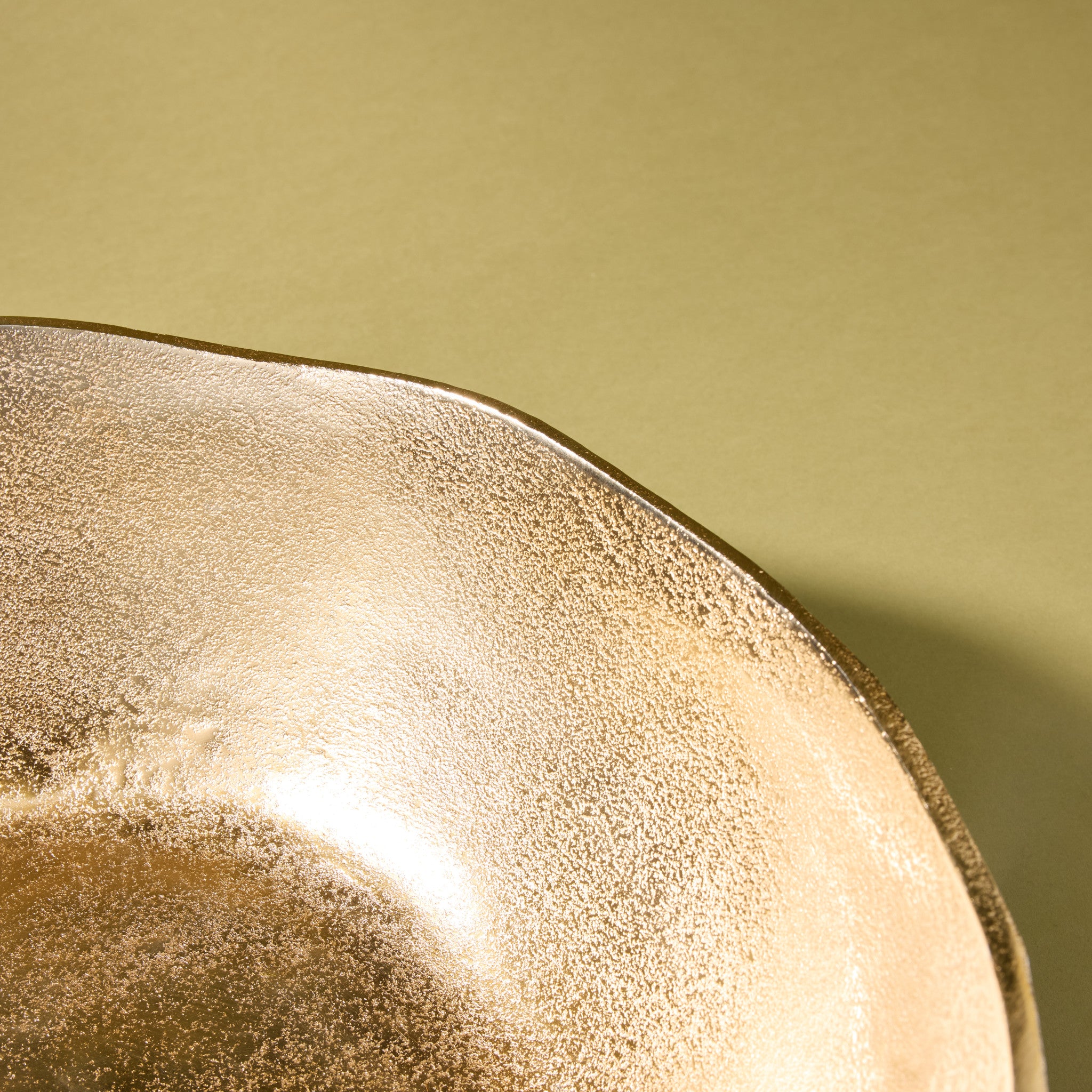 Metal Bowl Planter | Gold - 39cm