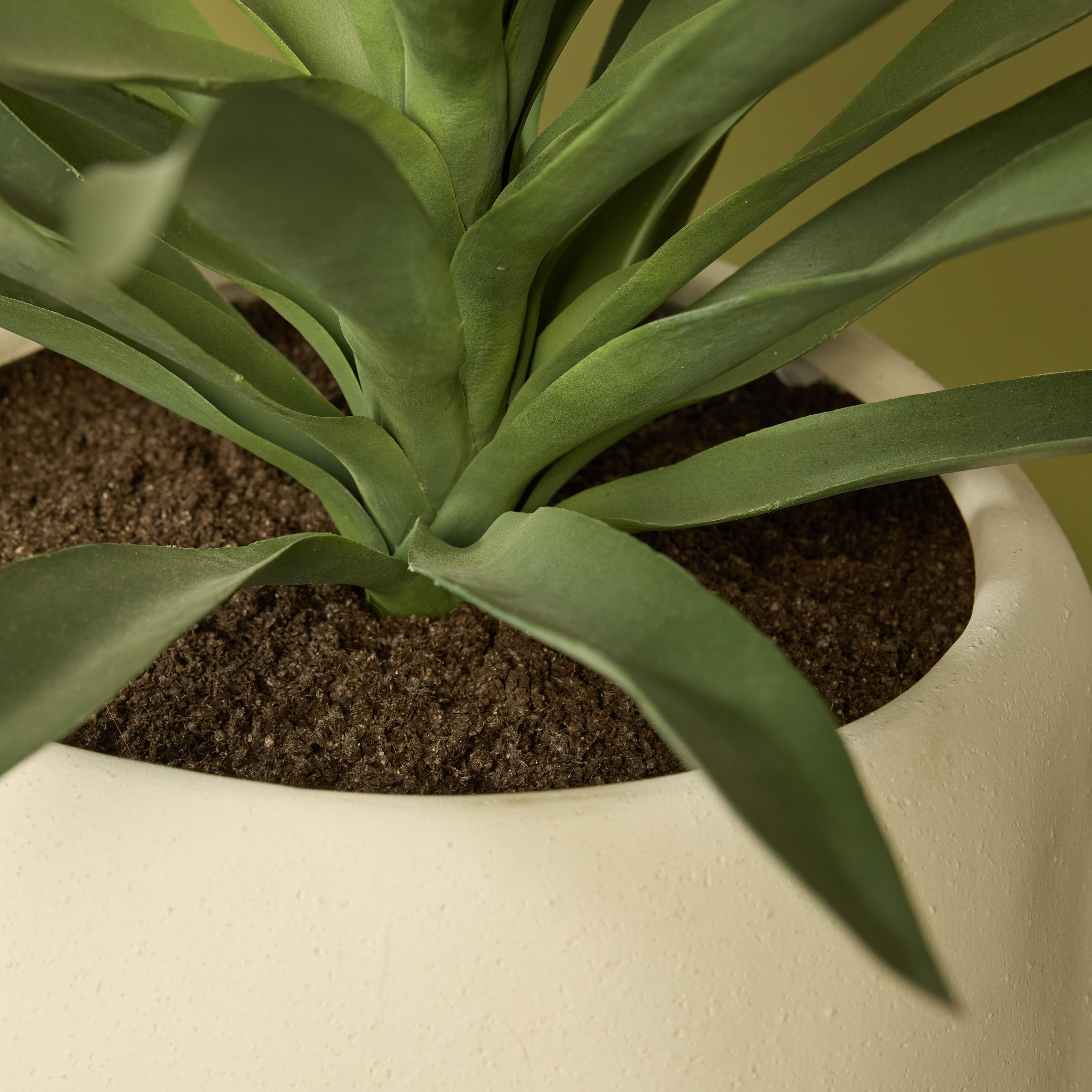 Faux Yucca Plant - Lyon Planter | Cream - 78cm