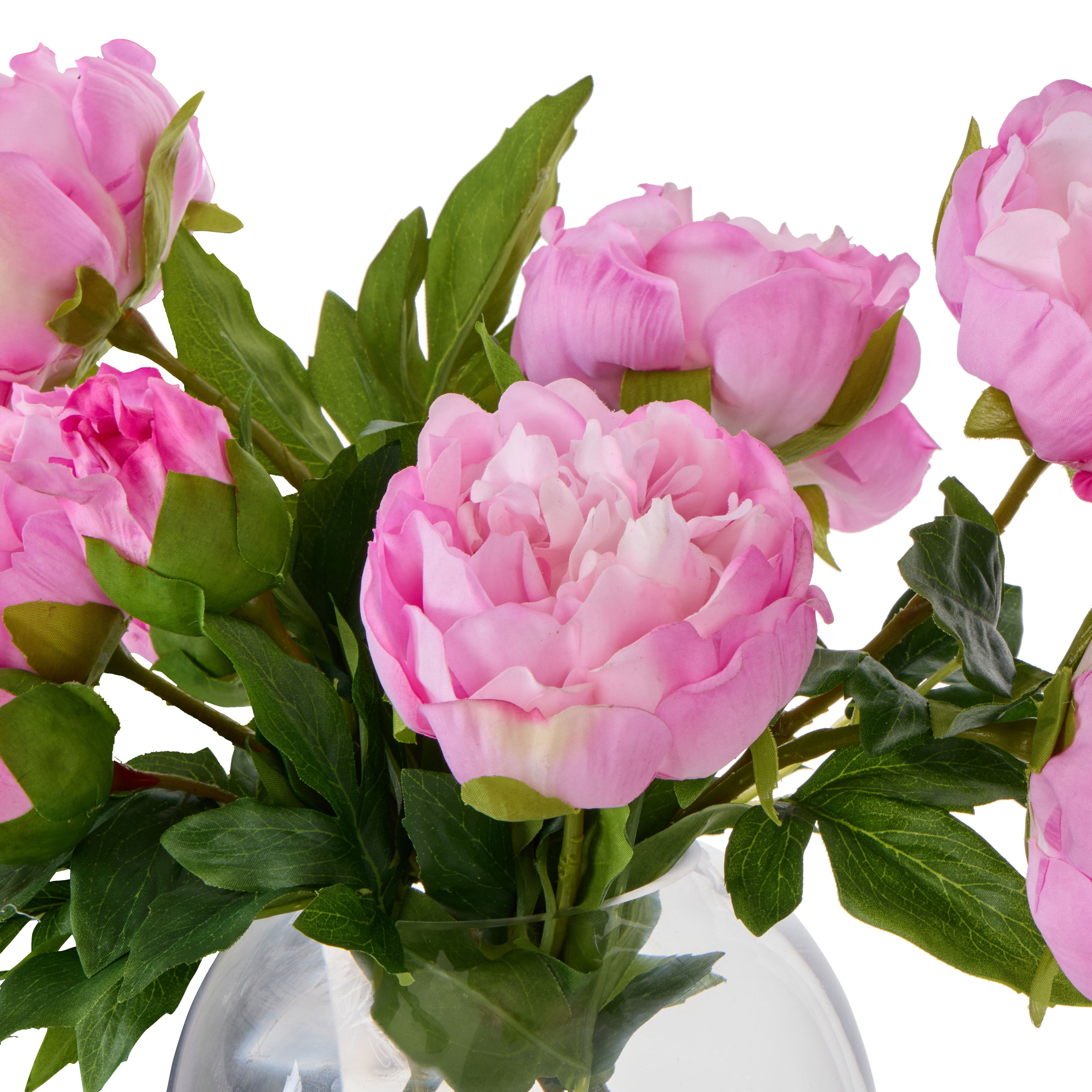 Faux Peony - Sphere Vase| Pink - 35cm