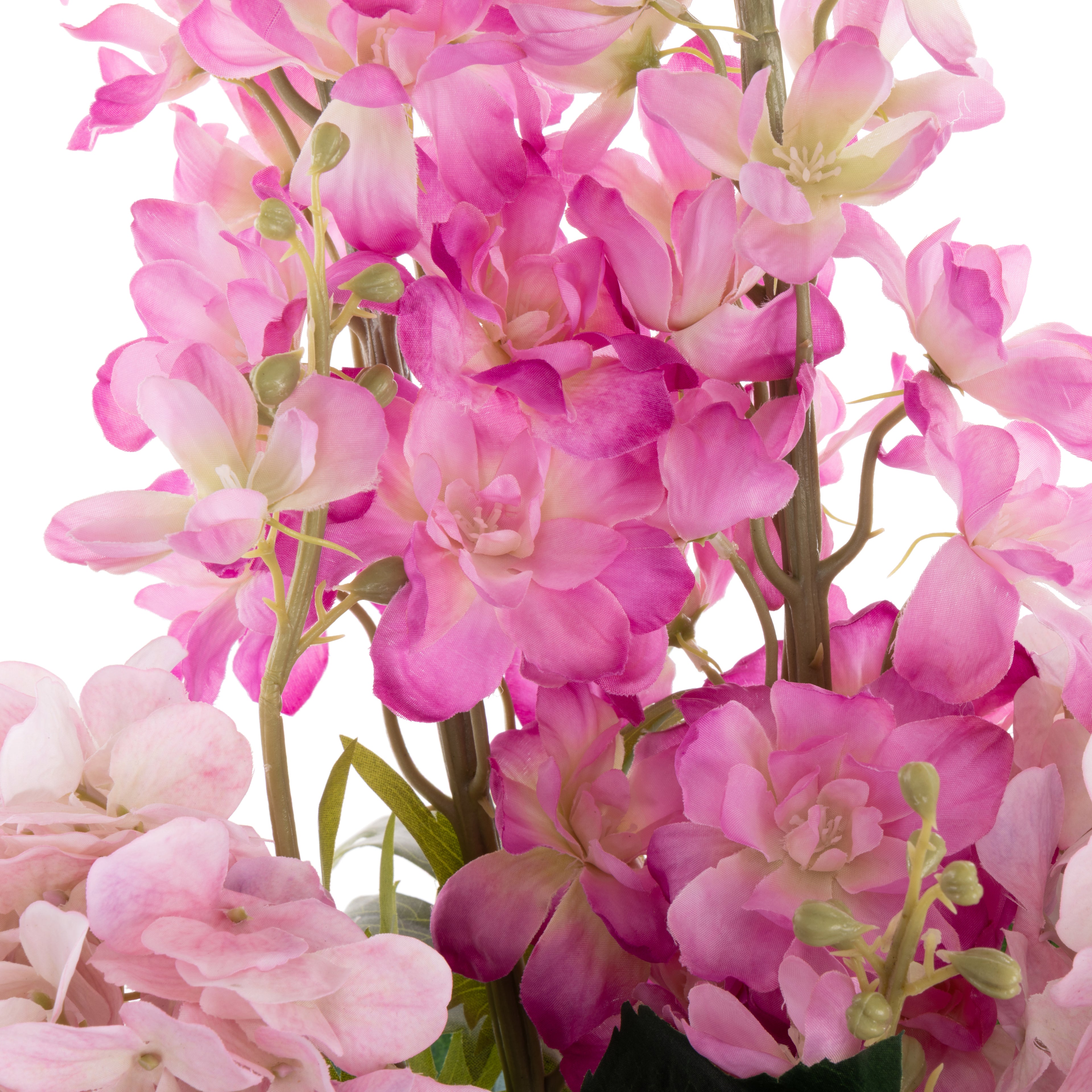 Faux Delphinium Mix - Alana Vase | Pink - 73cm