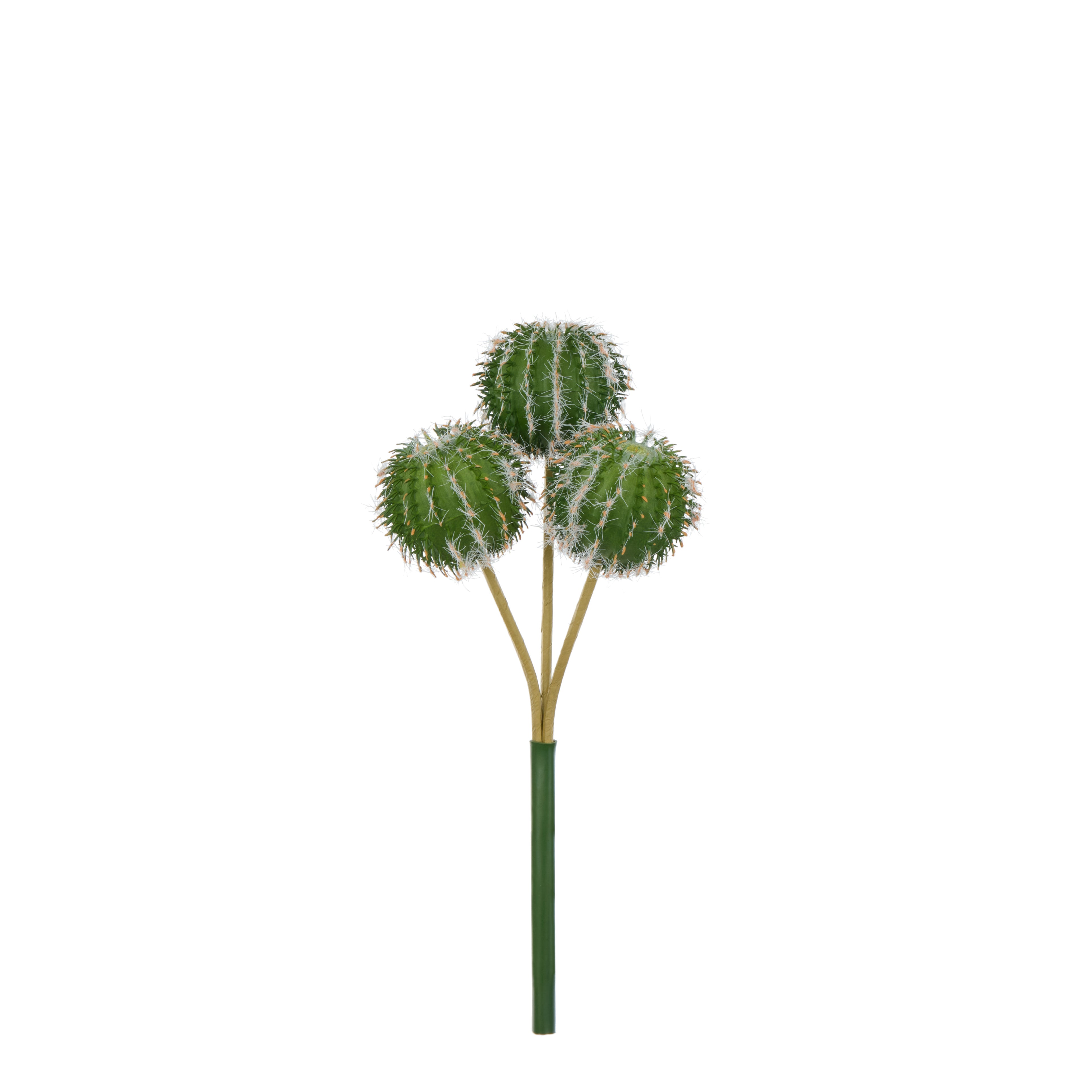 Faux Barrel Cactus Spray | Green - 27cm
