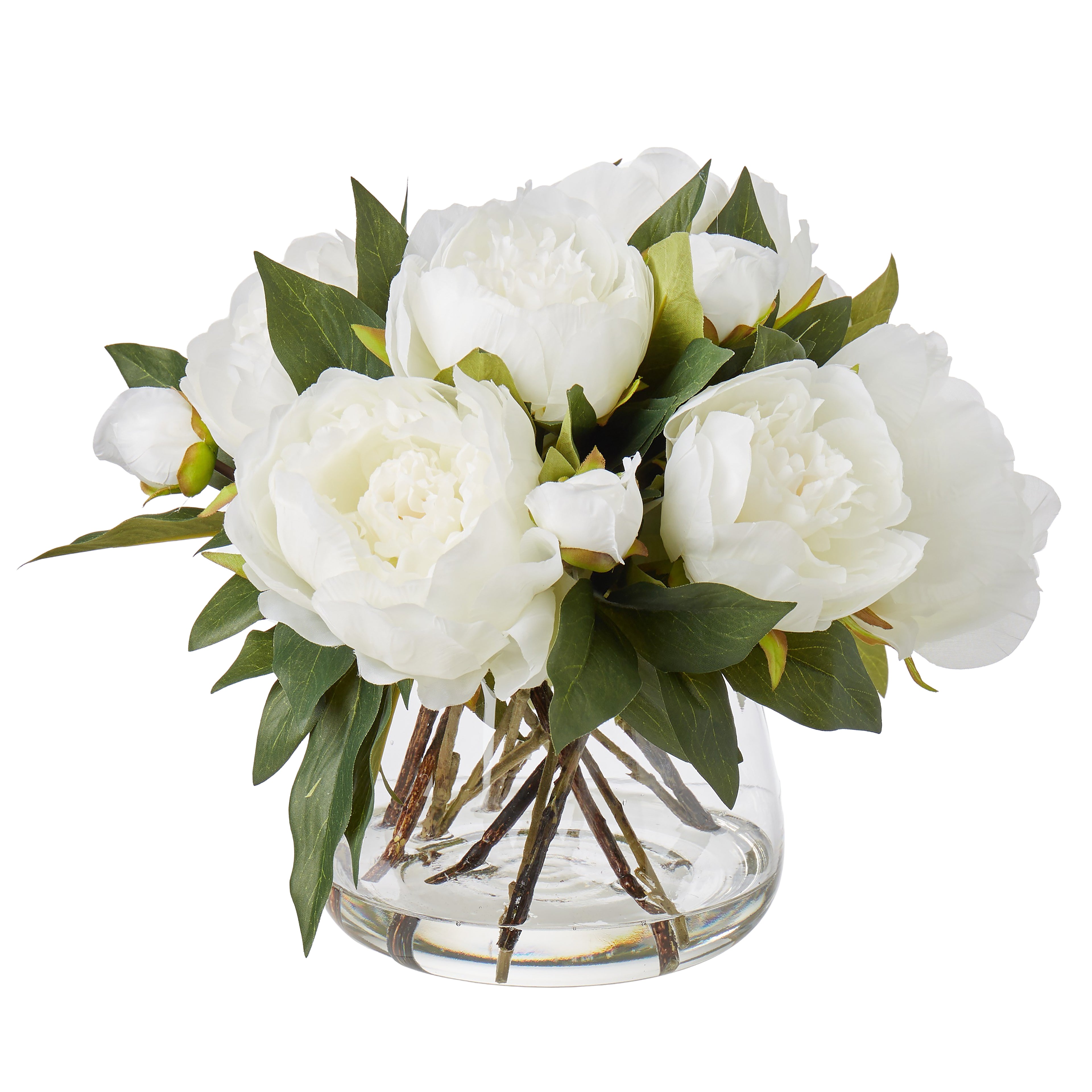 Faux Peony - Classic Bowl | White - 30cm