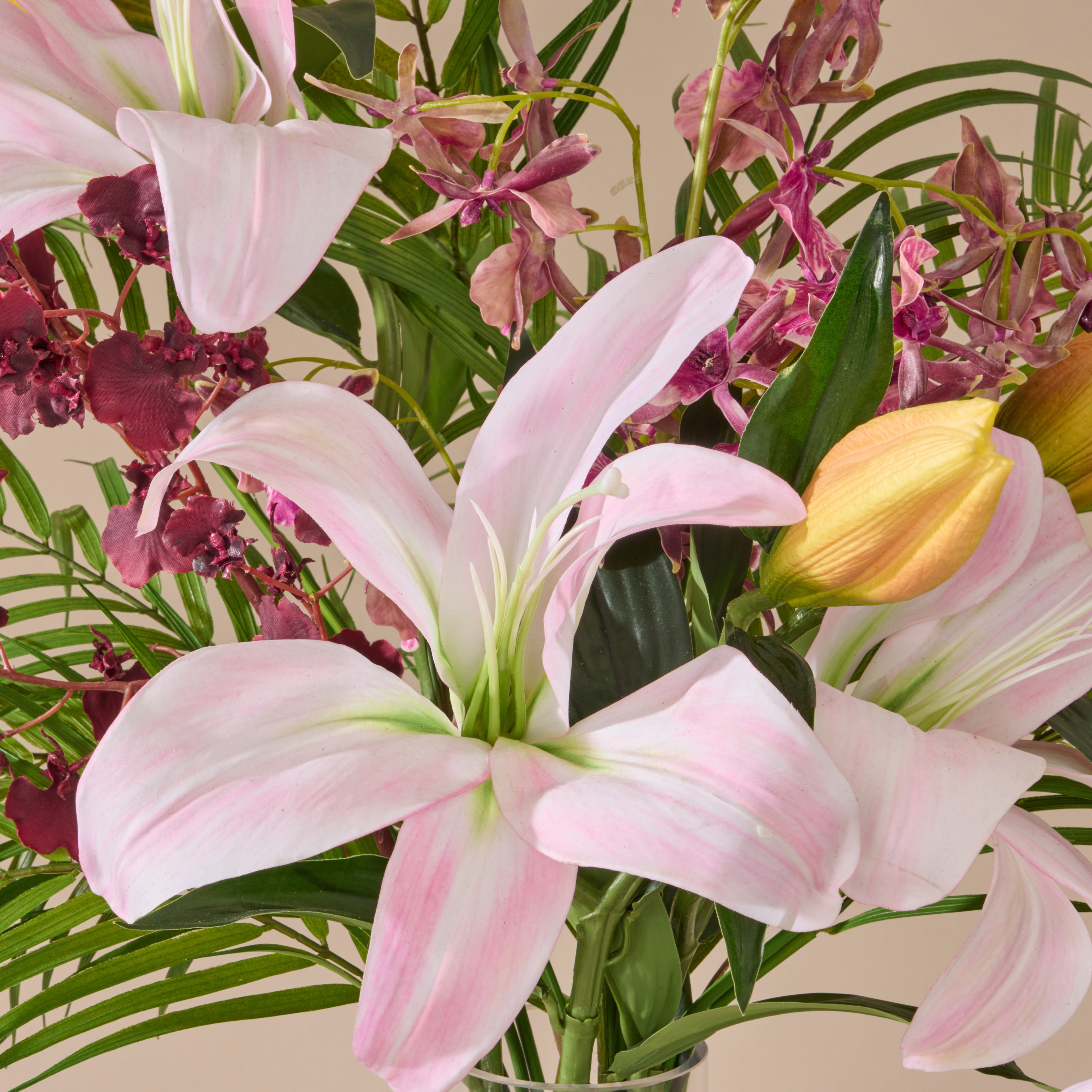 Faux Casa Lily Orchid Mix - Rachel Vase | Pink - 69cm
