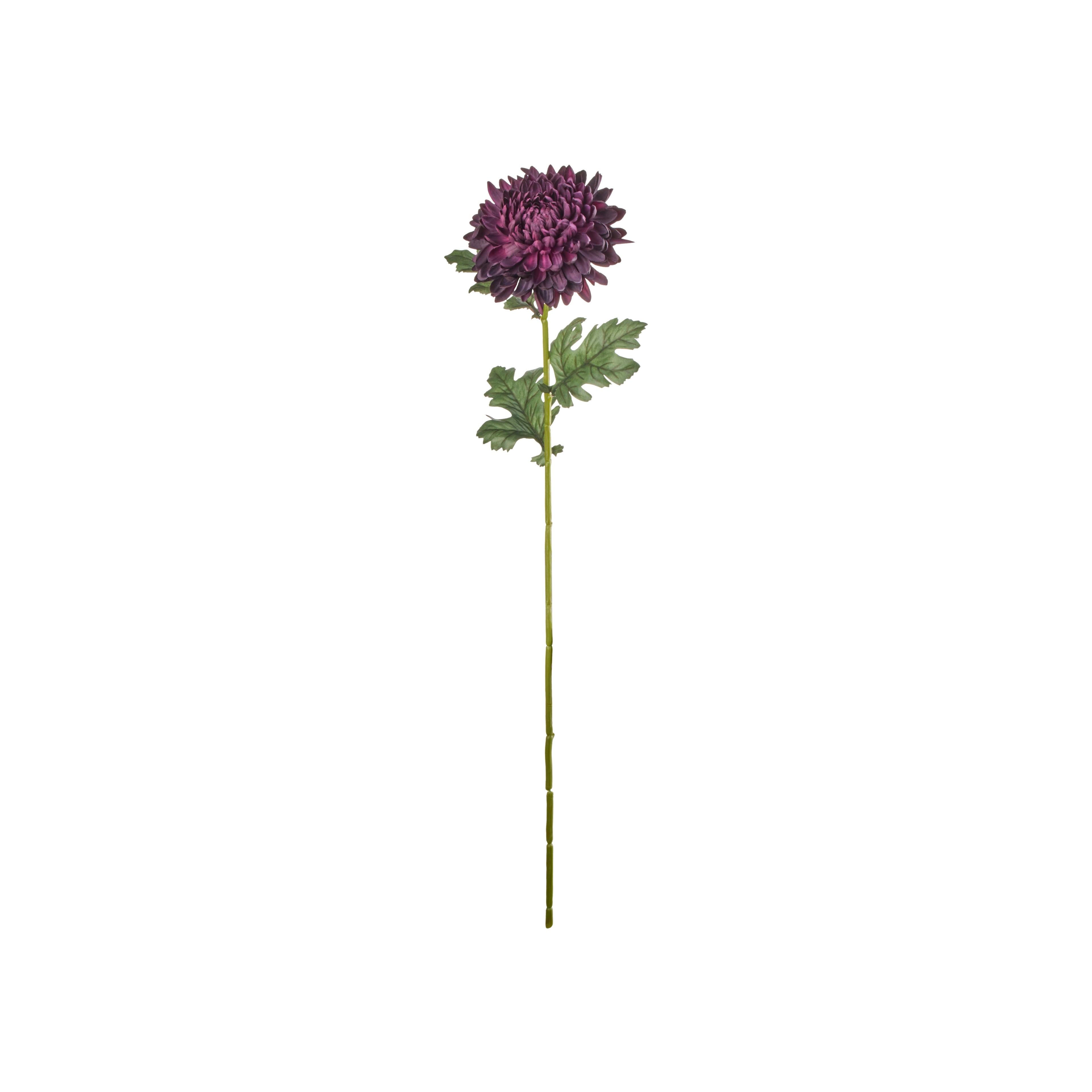 Faux Chrysanthemum Stem Real Touch | Purple - 74cm