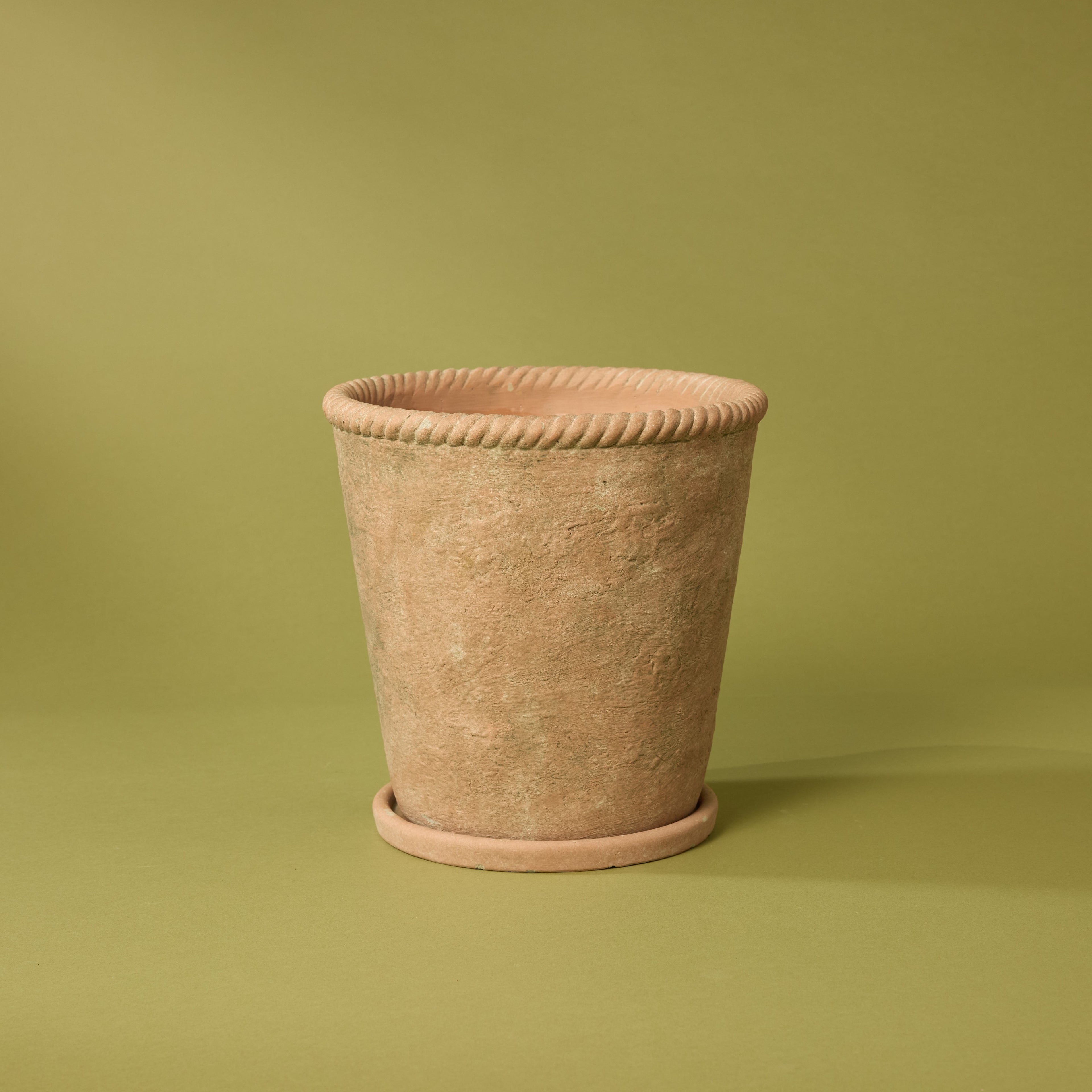 Chinon Pot With Saucer | Brown - 26cm