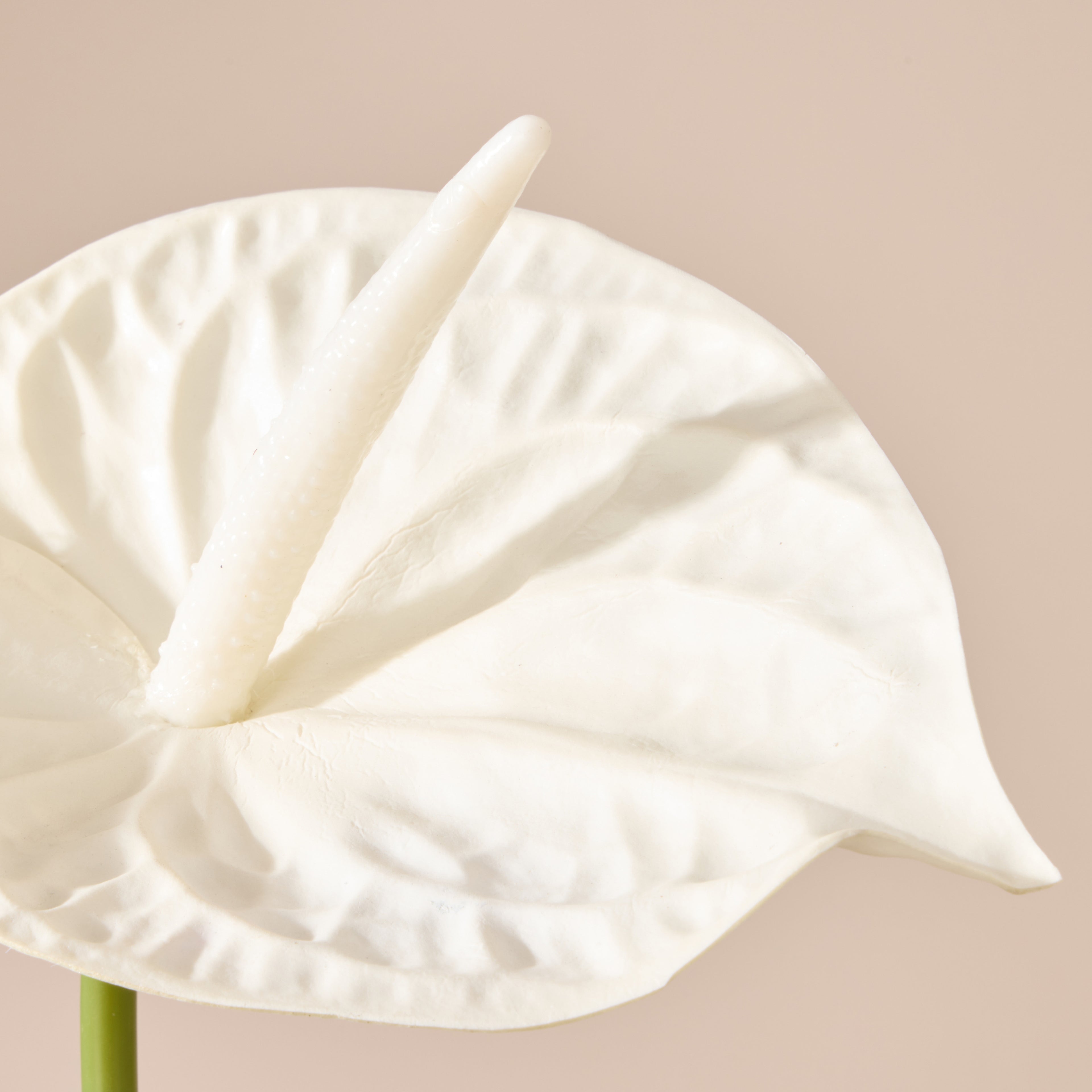 Faux Anthurium Stem | White - 69cm