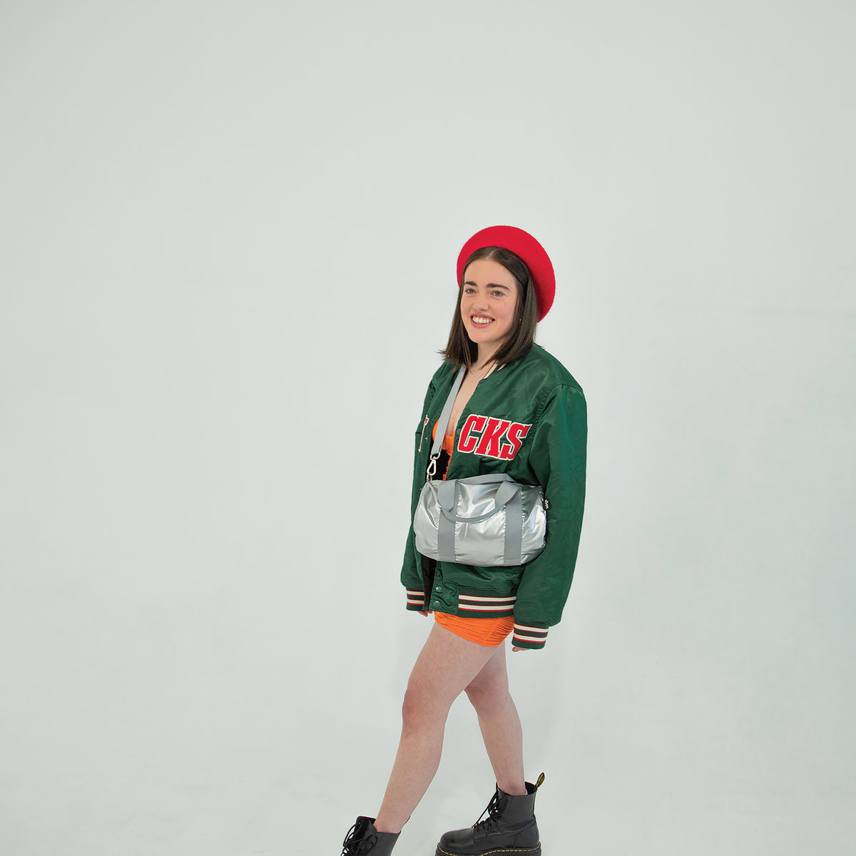 LOQI Metallic Mini Weekender Silver
