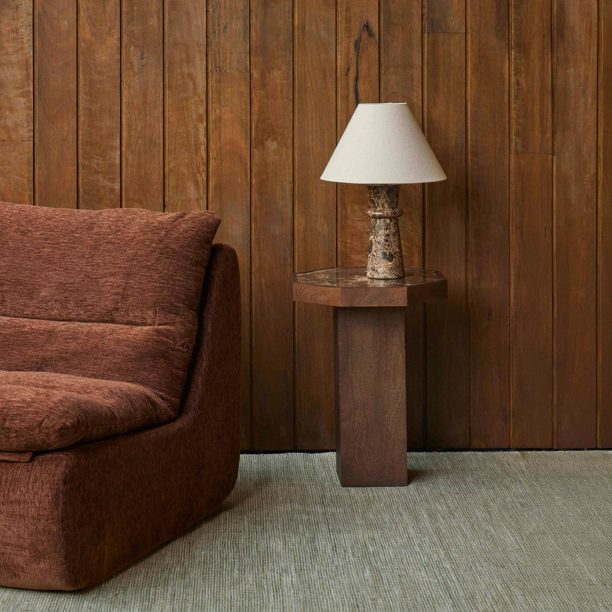 Amalfi Jude Foam Sofa Chair Brown