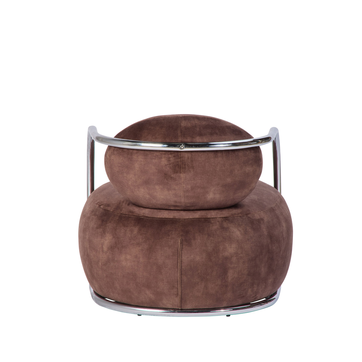 Grand Designs Jex Armchair Antique Brown & Brushed Chrome