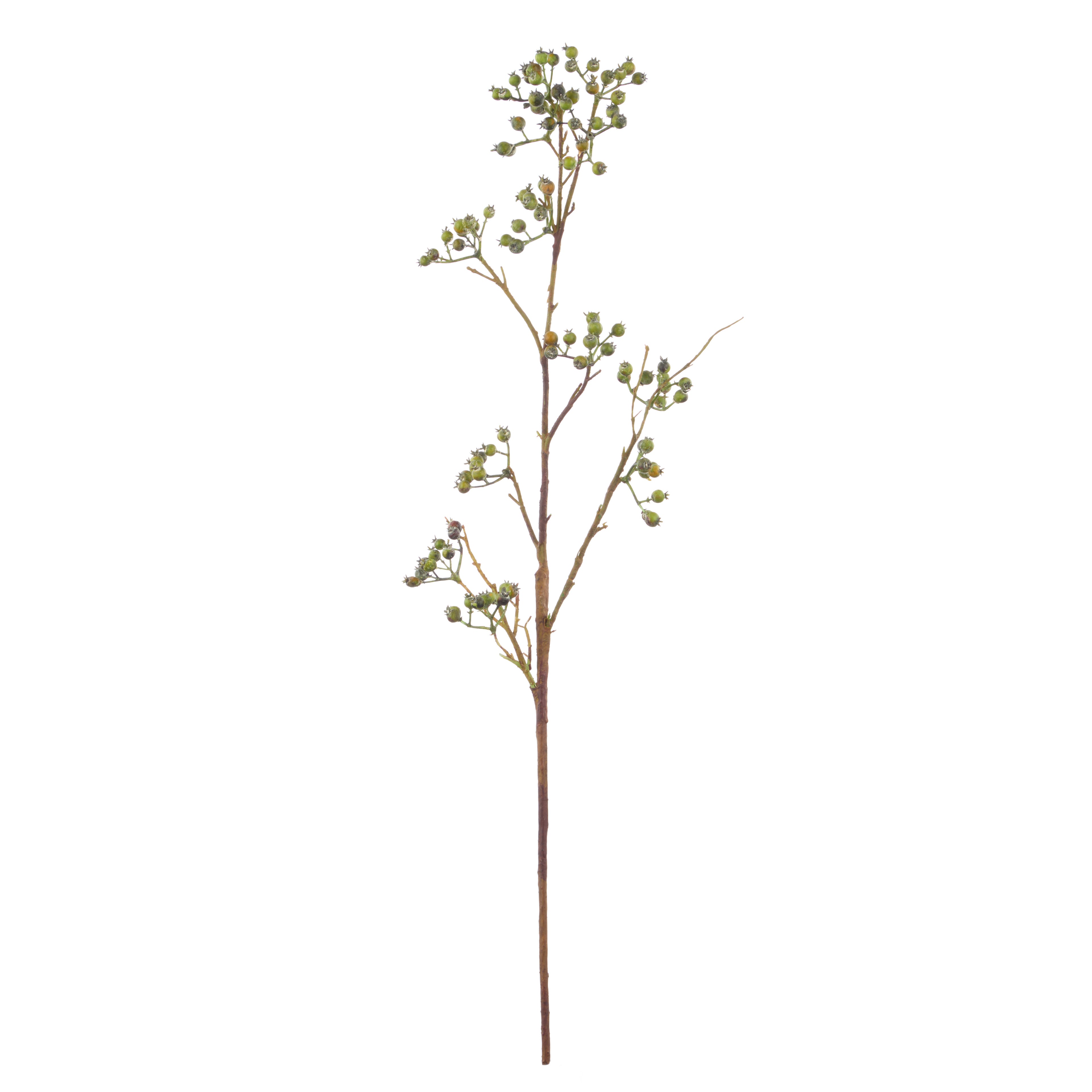 Faux Green Berries Spray | Green - 64cm