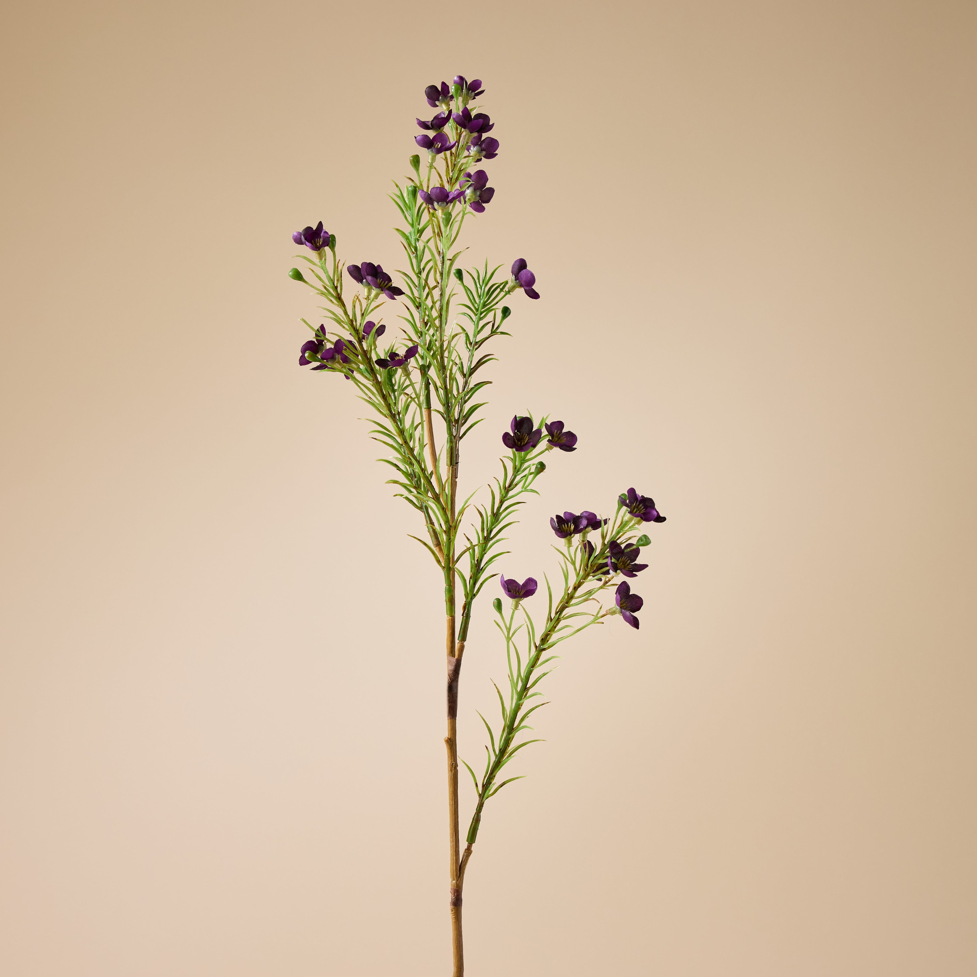 Faux Wax Flower Spray | Purple - 65cm