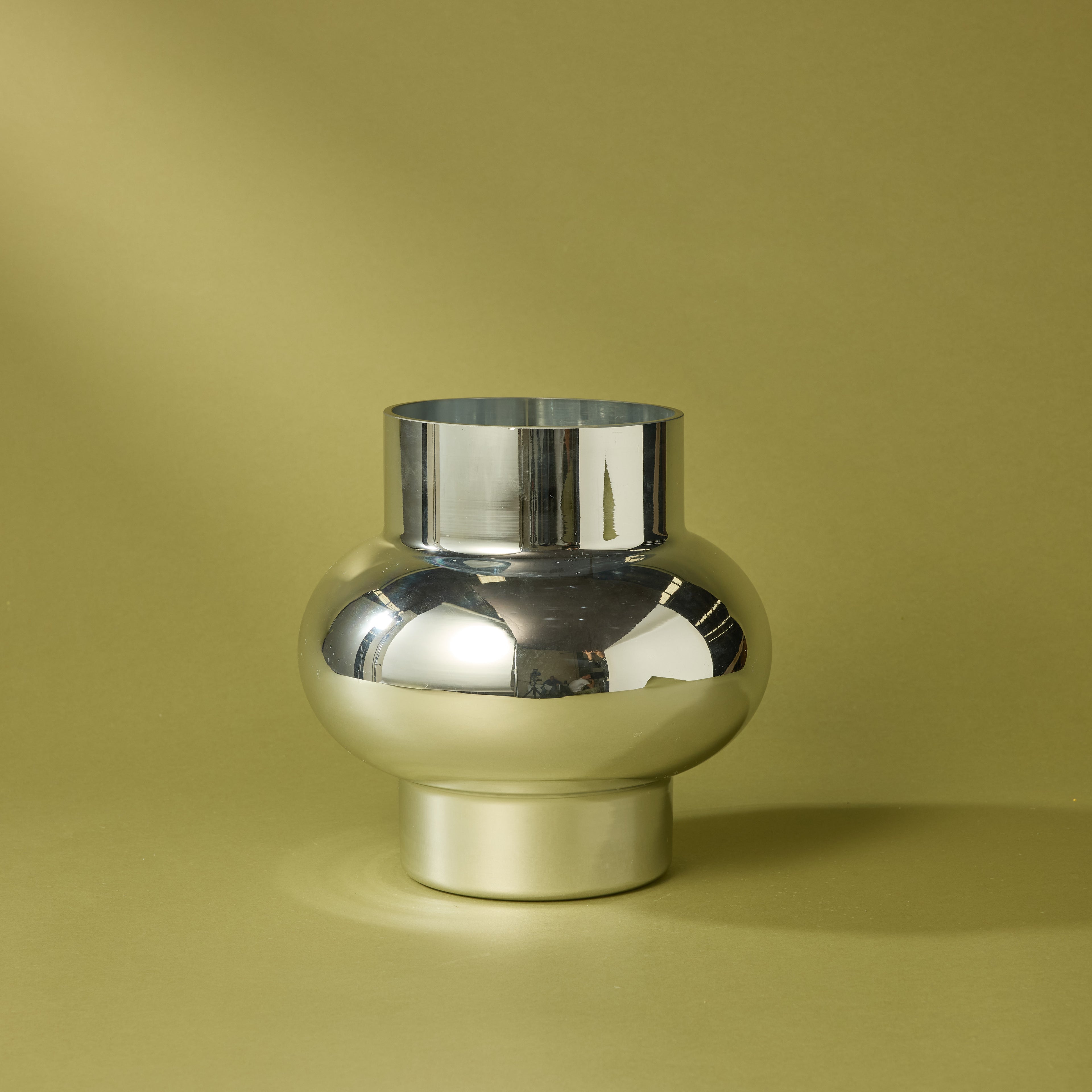 Gallium Metallic Vase | Silver - 27cm