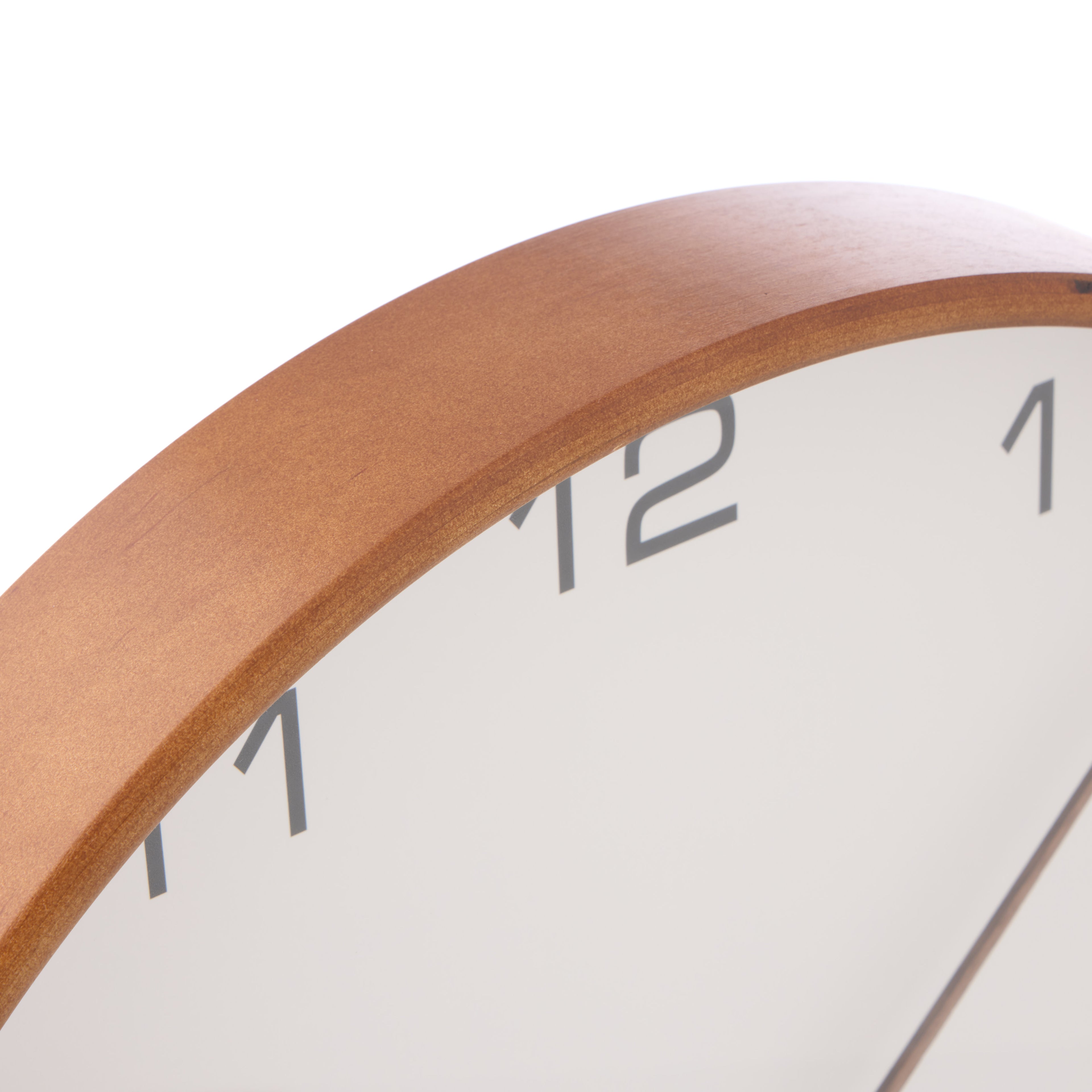 Karlsson Acento Wall Clock White & Walnut