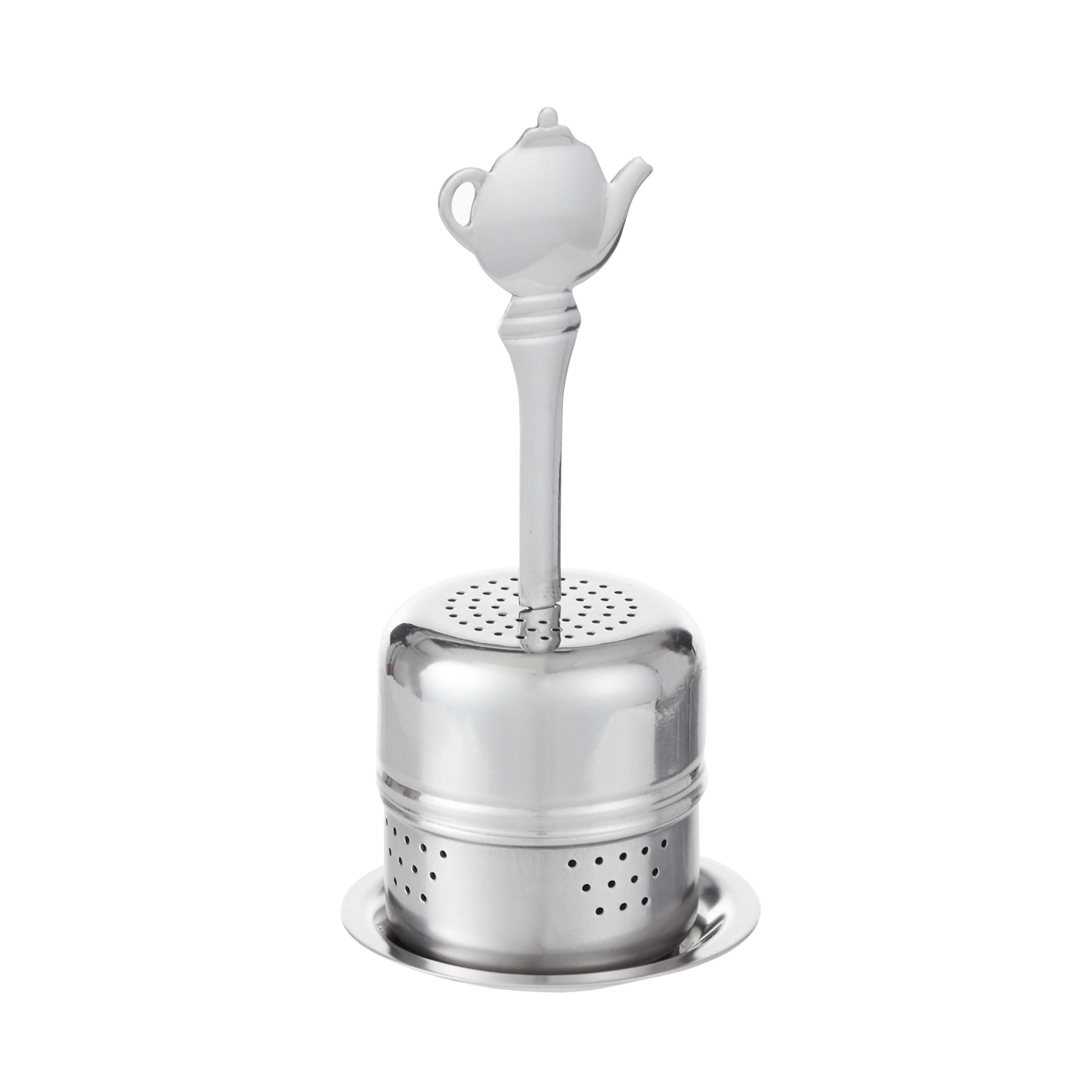 Leaf & Bean Tea Pot Stick Infuser Silver
