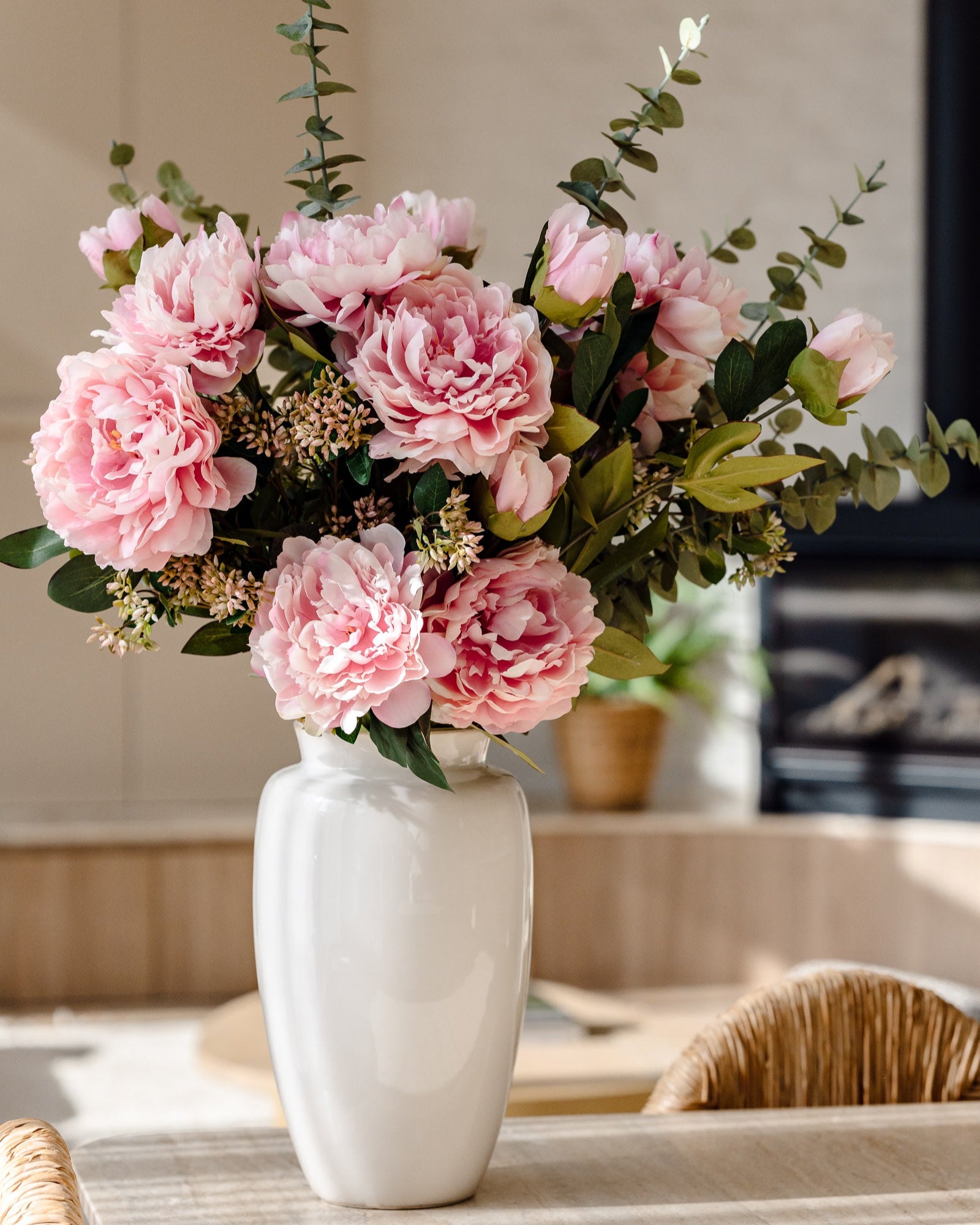 Ceramic Provincial Gloss Vessel | White - 34cm