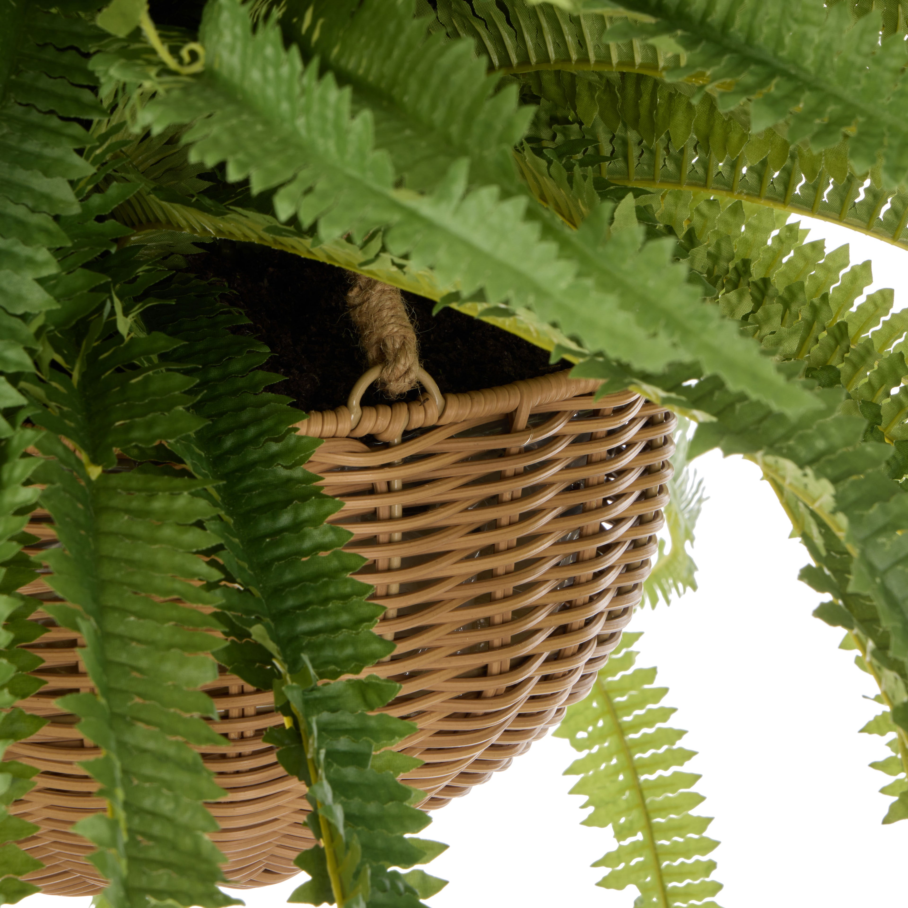 Faux Boston Fern - Laos Hanging Planter | Green - 100cm