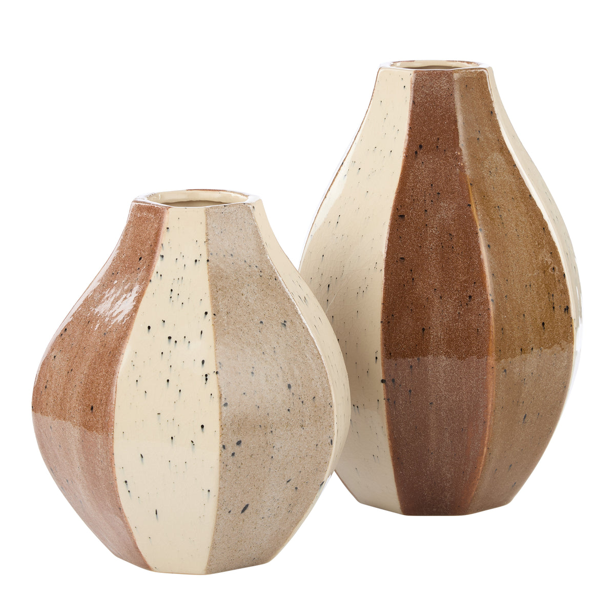 Academy Evie Ceramic Vase Large Brown