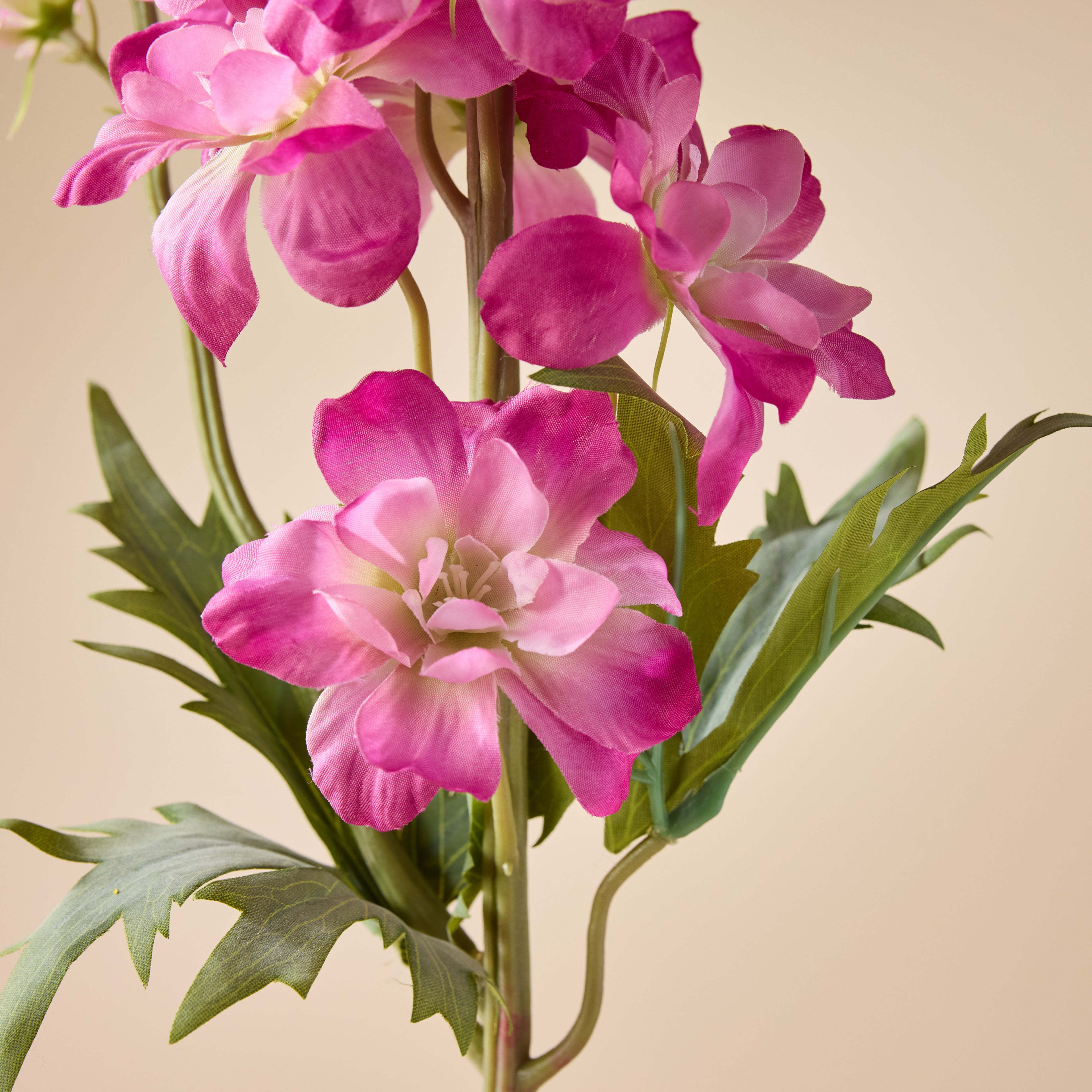 Faux Delphinium Stem | Pink - 81cm